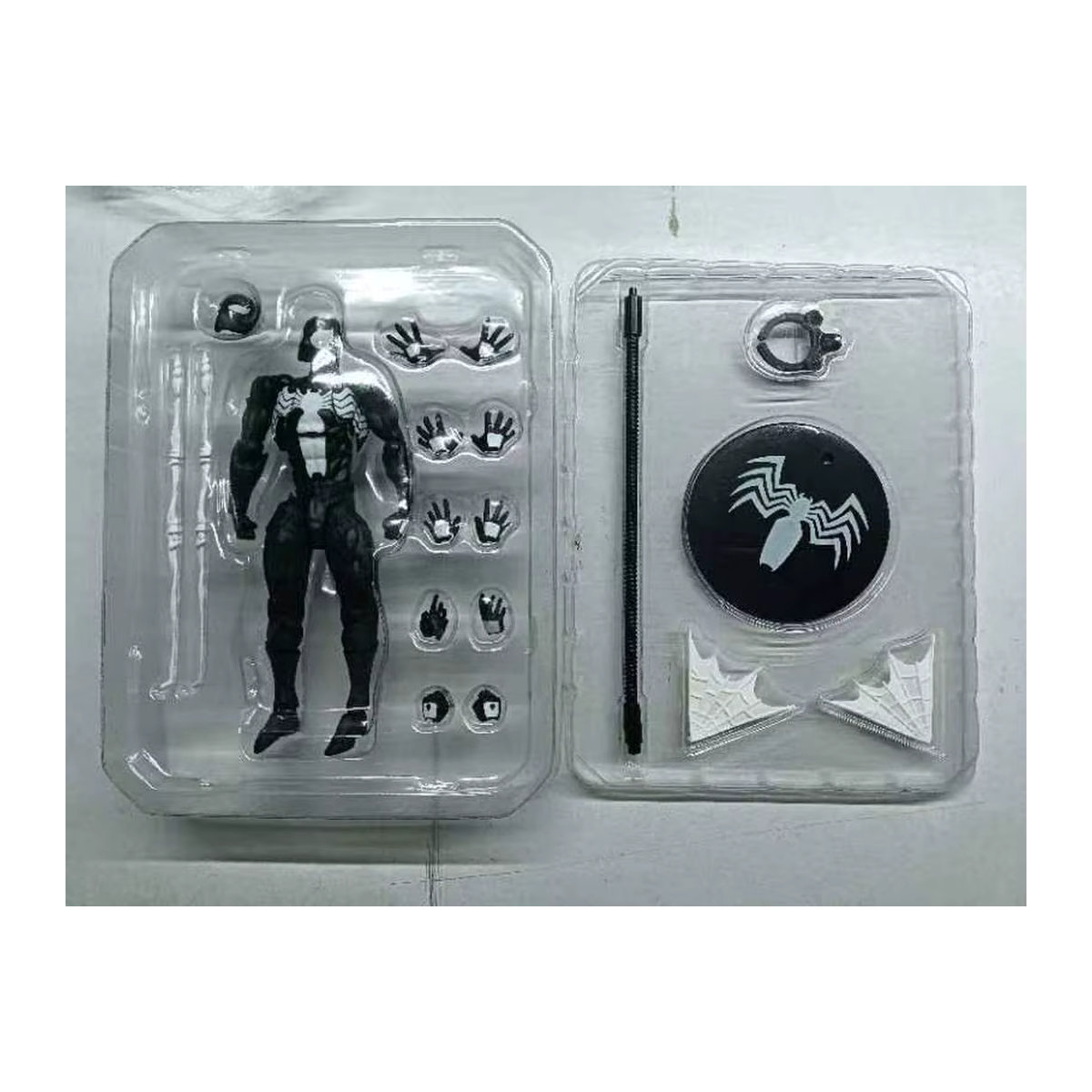 Marvel Black Neighbor Symbiote Spider Man Black Venom Battle Suit Bewegliche Actionfigur in Schwarz aus Kunststoff - Bild 6