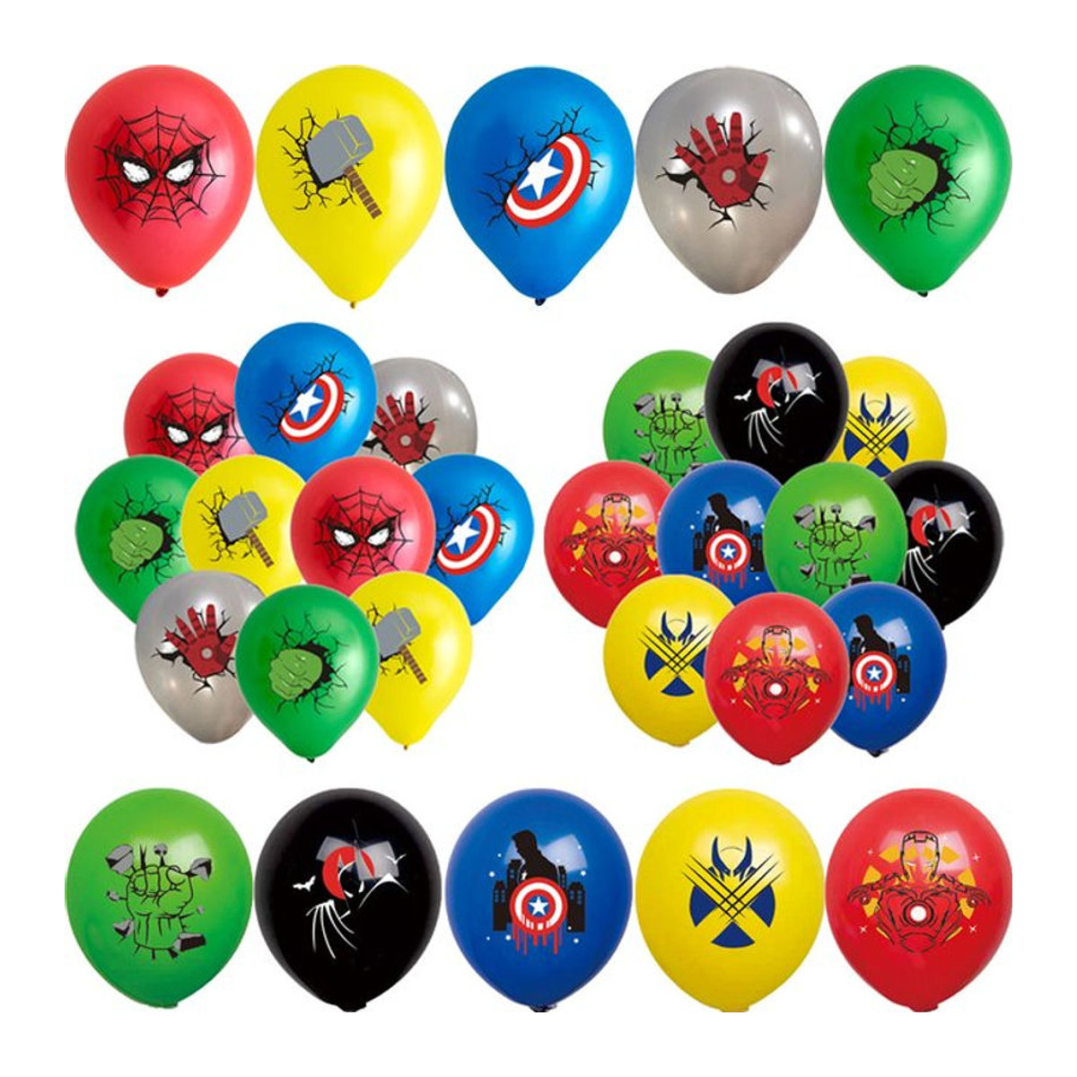 Marvel The Avengers Latex Ballon Set mit 10 runden Luftballons in Mehrfarbig für Kindergeburtstage und Partydekorationen von Bandai - Bild 1