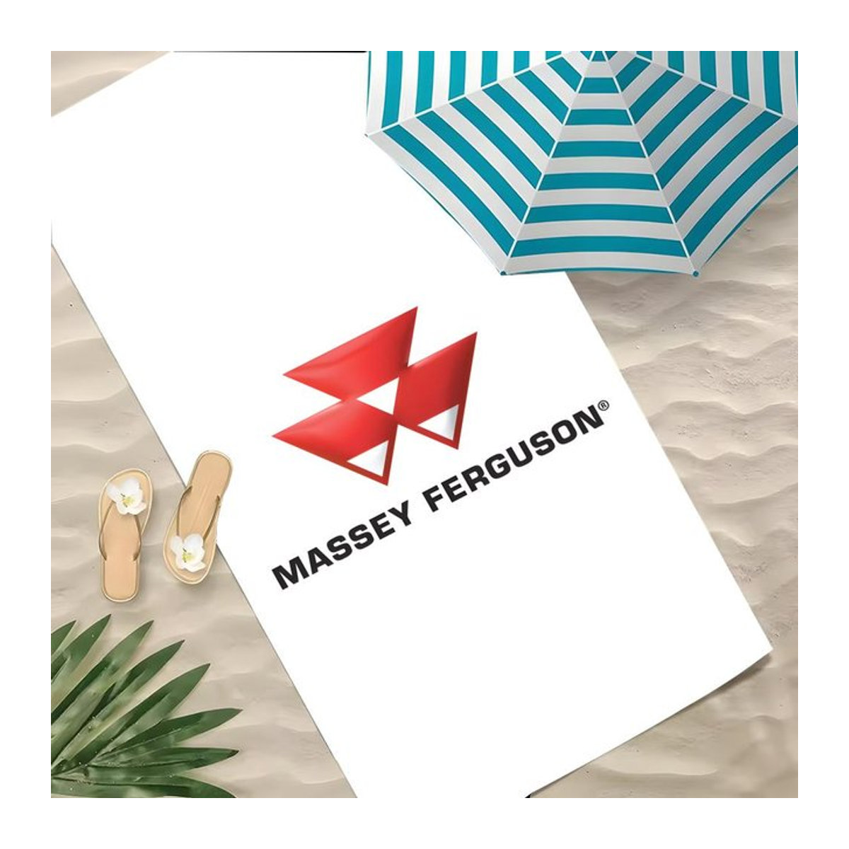 Massey Ferguson Strandtuch aus Polyester, schnelltrocknend und sandfrei, B/H: 60 x 35 cm - Bild 1
