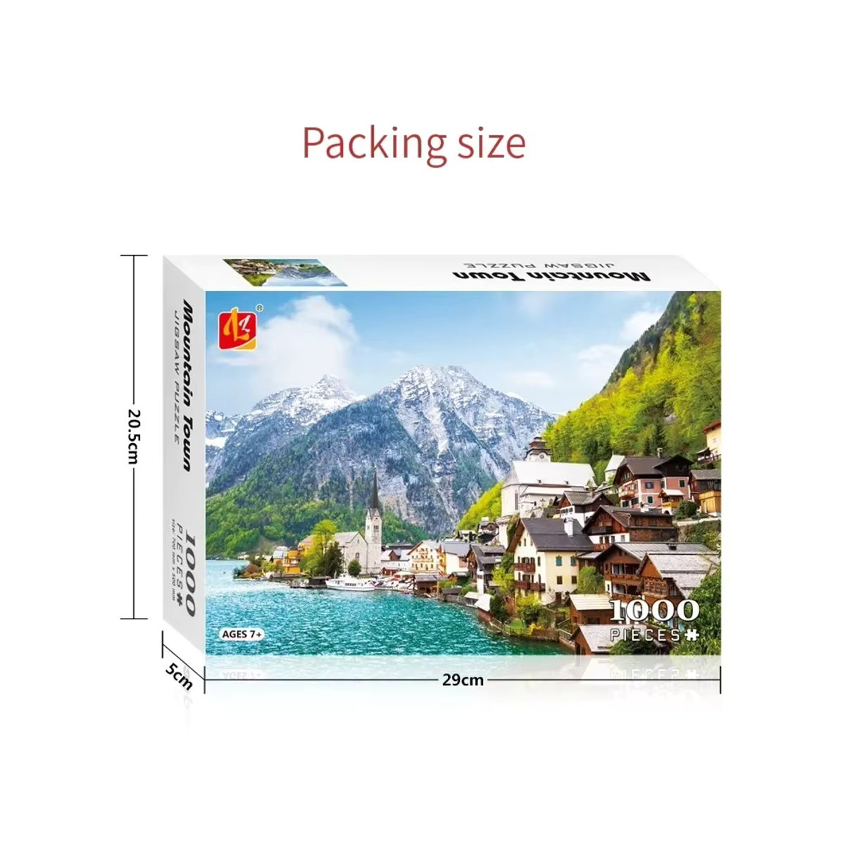 MaxRenard Papier Puzzle Landschaft und Architektur Serie mit Ölgemälden, 1000 Teile, B: 70 cm, H: 50 cm, mehrfarbig - Bild 4