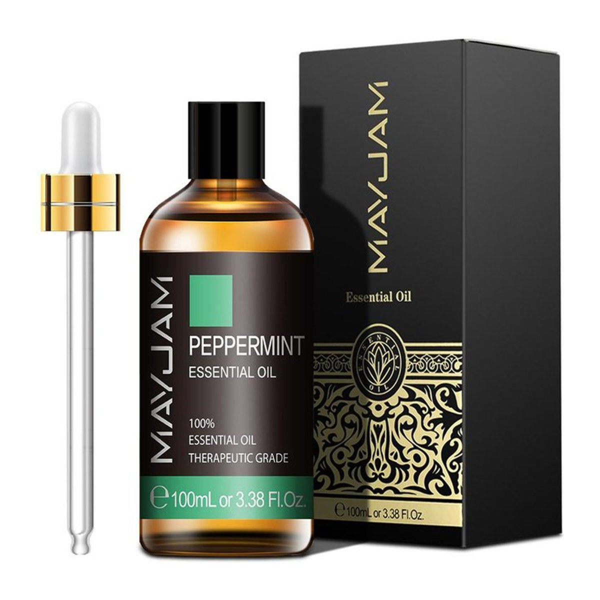 MAYJAM Ätherische Öle Set für Aromatherapie und Hautpflege, Lavendel, Eukalyptus, Zimt, Teebaum und Minze, 100 ml - Bild 1