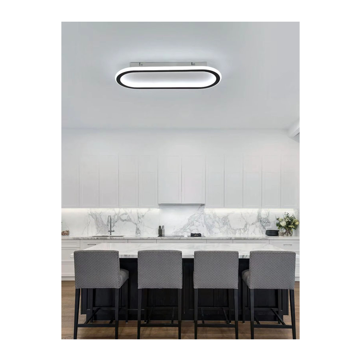 Mckalen Moderne LED-Deckenlampe in Weiß, 33 W, Kaltweiß - Bild 6