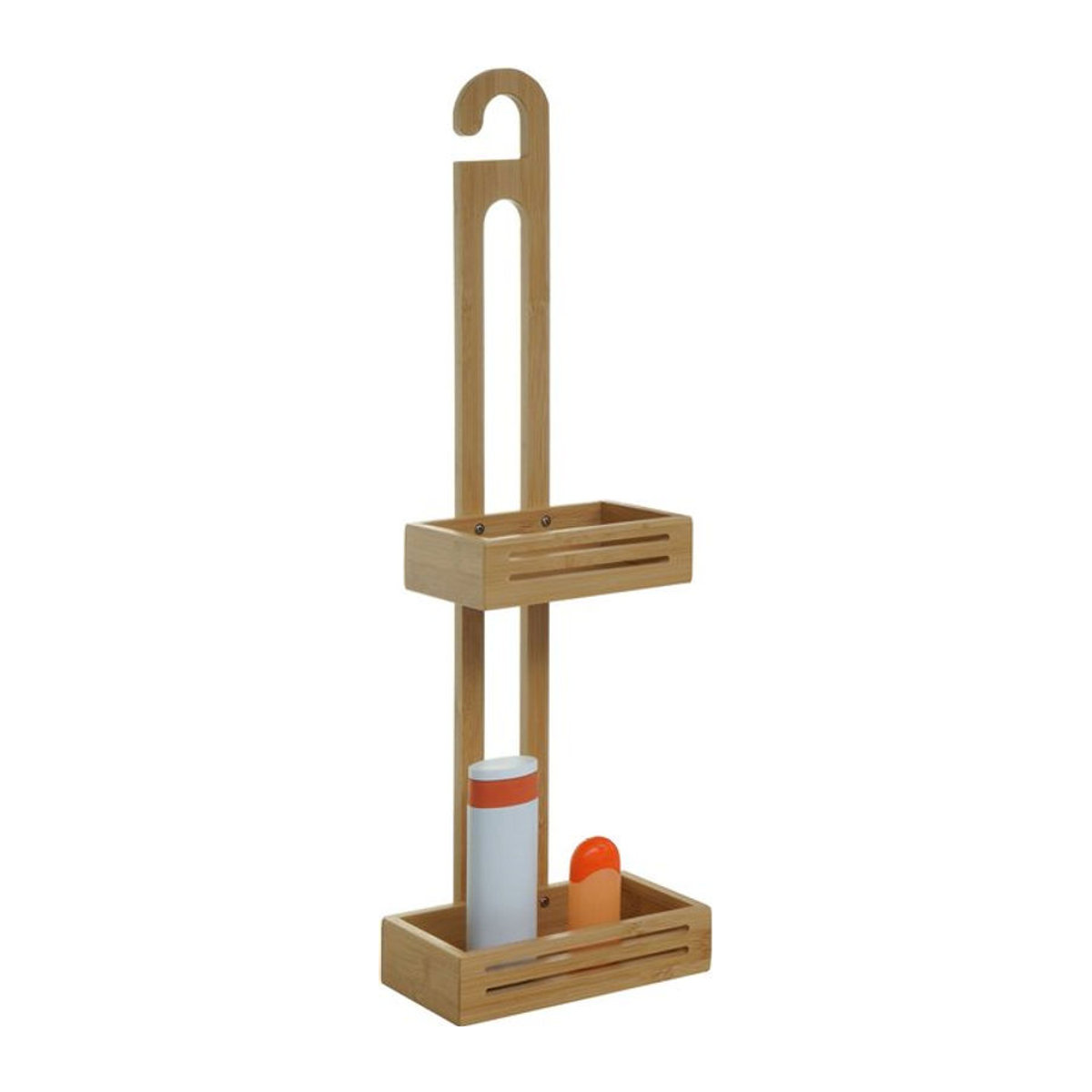 MCW Duschablage aus Bambus mit 2 Körben als Badezimmer Organizer, B/T/H: 69 x 22 x 13 cm - Bild 1