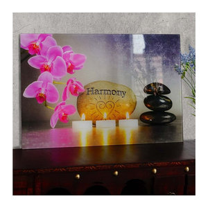 MCW Glasbild Harmony Floral Wandbild in Acrylglas, mehrfarbig, B: 40 cm, H: 60 cm