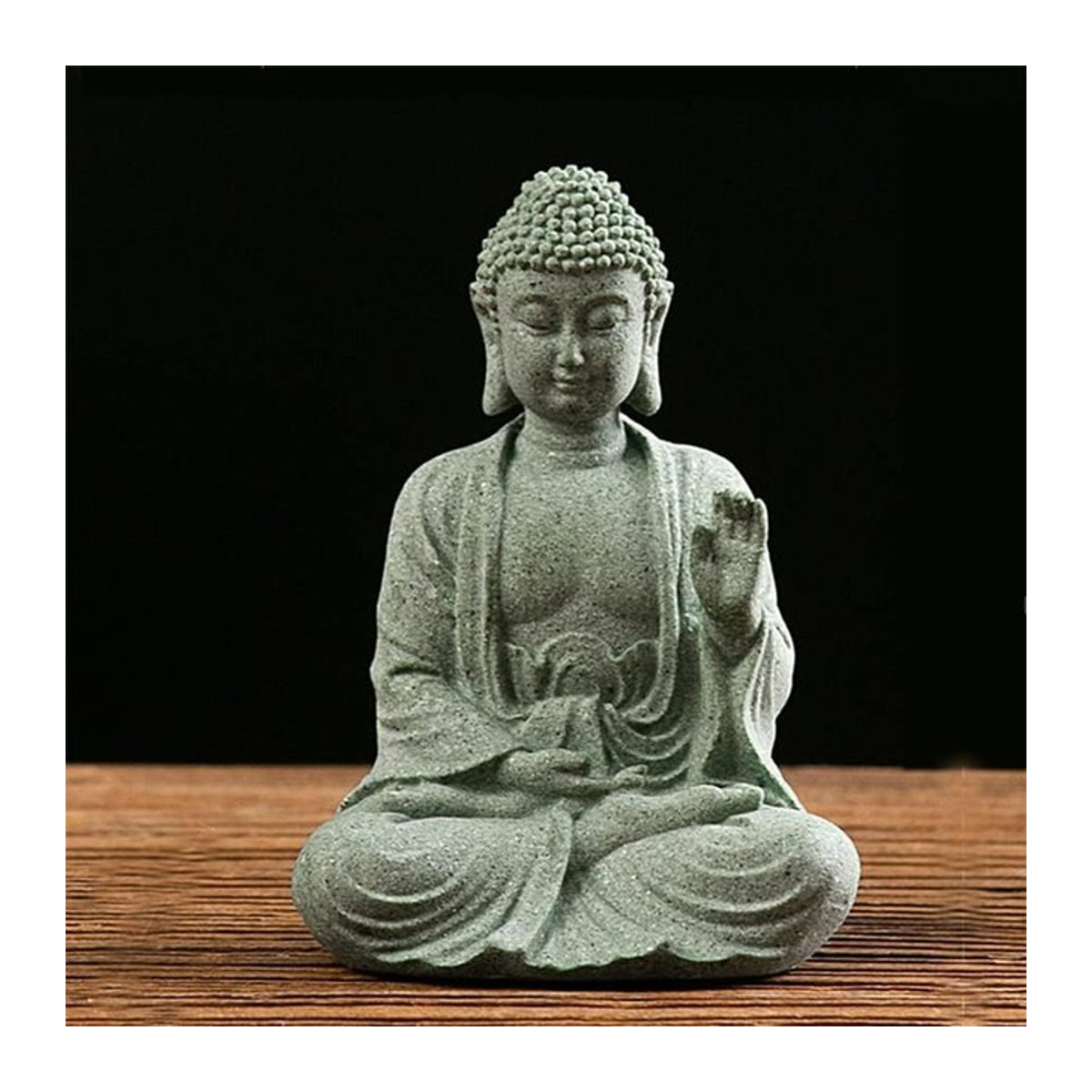Meditierende Buddha-Statue als dekorative Tischskulptur - Bild 1