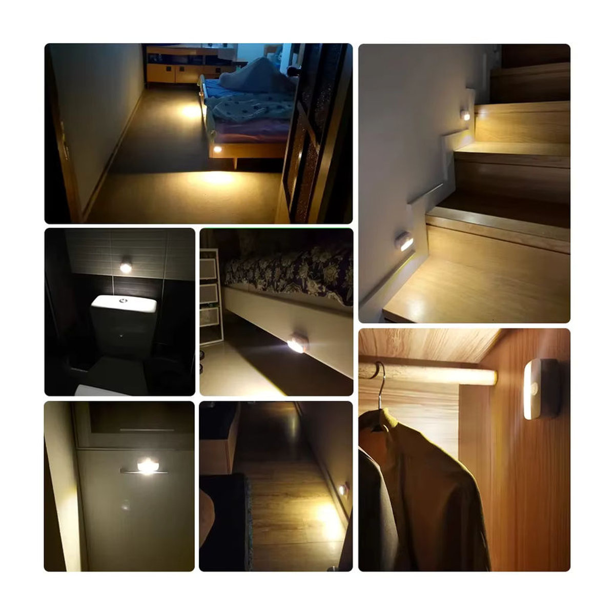 MeeToo LED Smart Nachtlampe mit PIR Bewegungssensor für Möbelbeleuchtung, Weiß, Kaltweiß - Bild 2