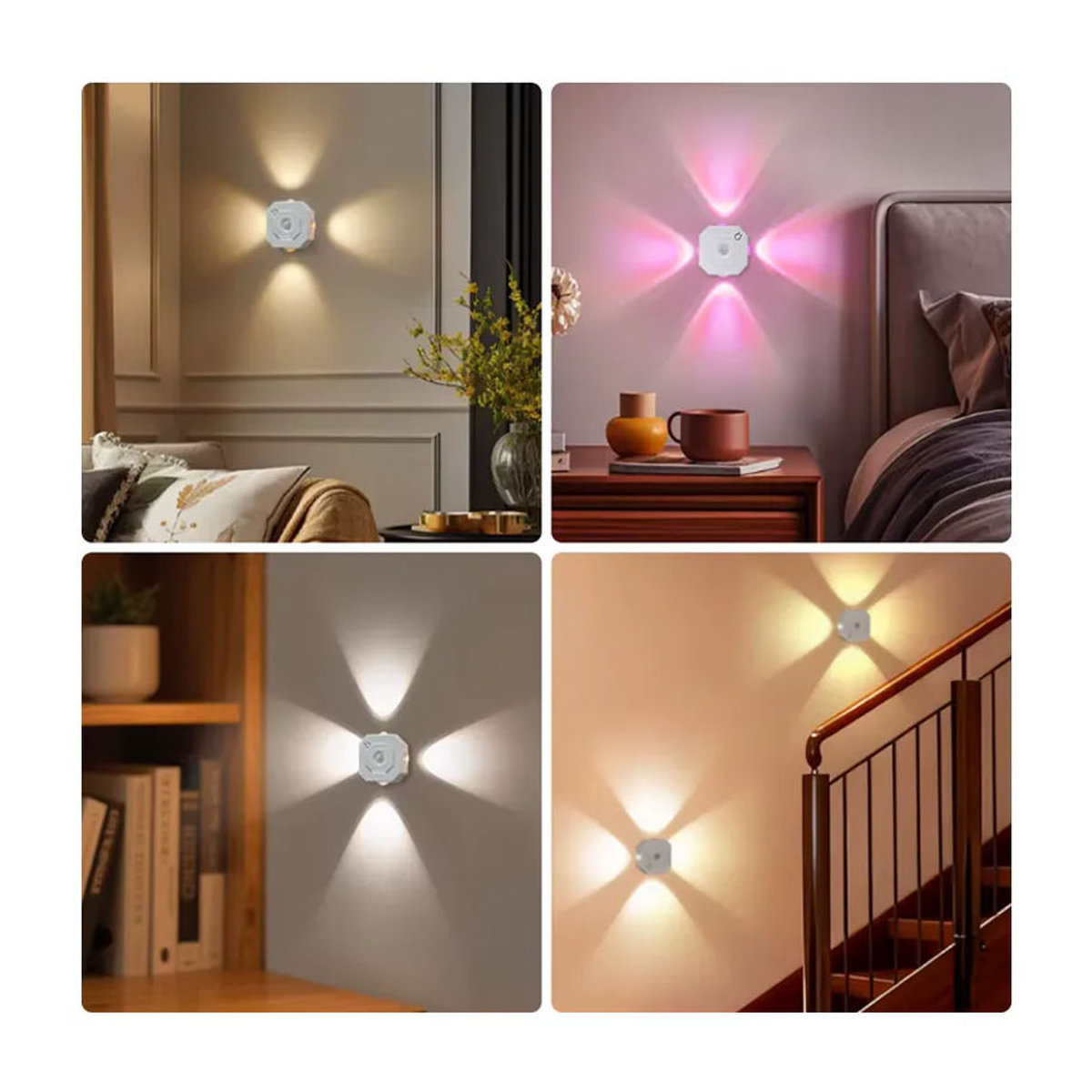 MeeToo Minimalistischer wiederaufladbarer LED-Strahler mit Bewegungssensor und Magnetfunktion als Nachtlicht für Schlafzimmer, Schrank und Flur - Bild 6