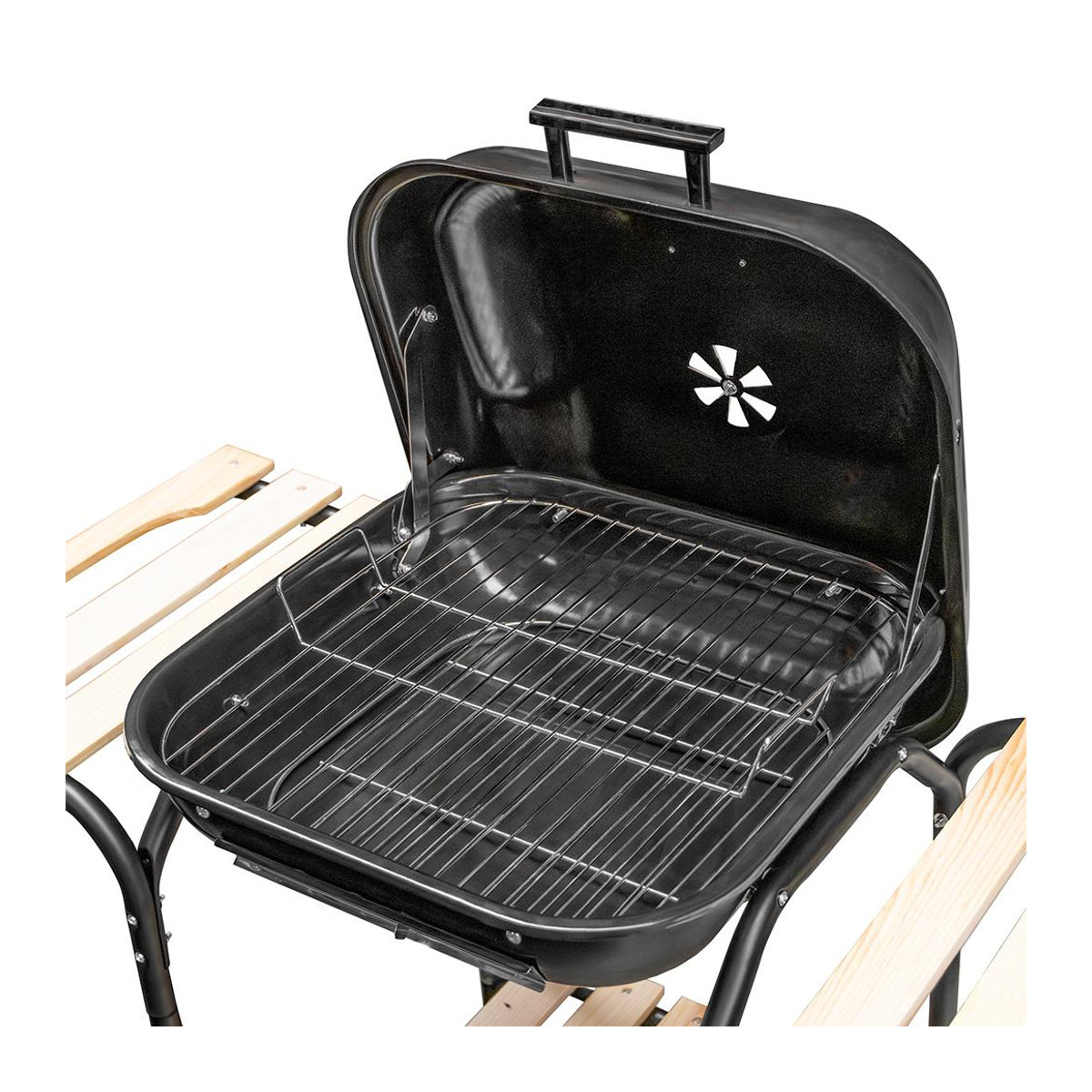Mega-M Holzkohle Gartengrill B/T/H: 43 x 40 x N cm - Bild 5
