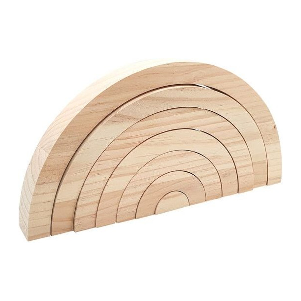 MégaCréa DIY Regenbogen aus Holz mit 7 Teilen, Höhe: 27 cm - Bild 1