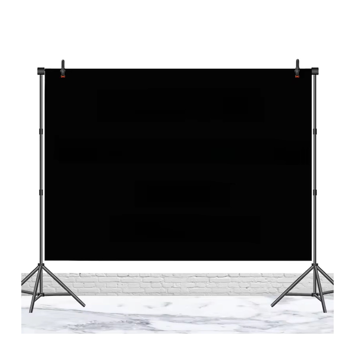 Mehofond Personalisierter Fotohintergrund Schwarz Rechteckig für Hochzeit und Fotostudio - Bild 2