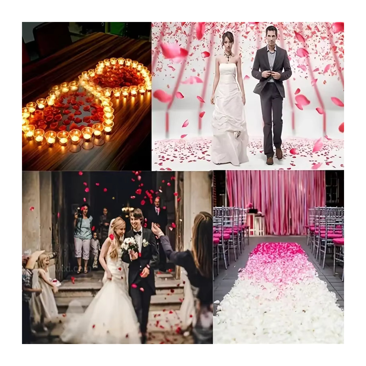 Mehrfarbige künstliche Rosen aus Seide in Rot für romantische Dekorationen wie Valentinstag oder Hochzeiten - Bild 3