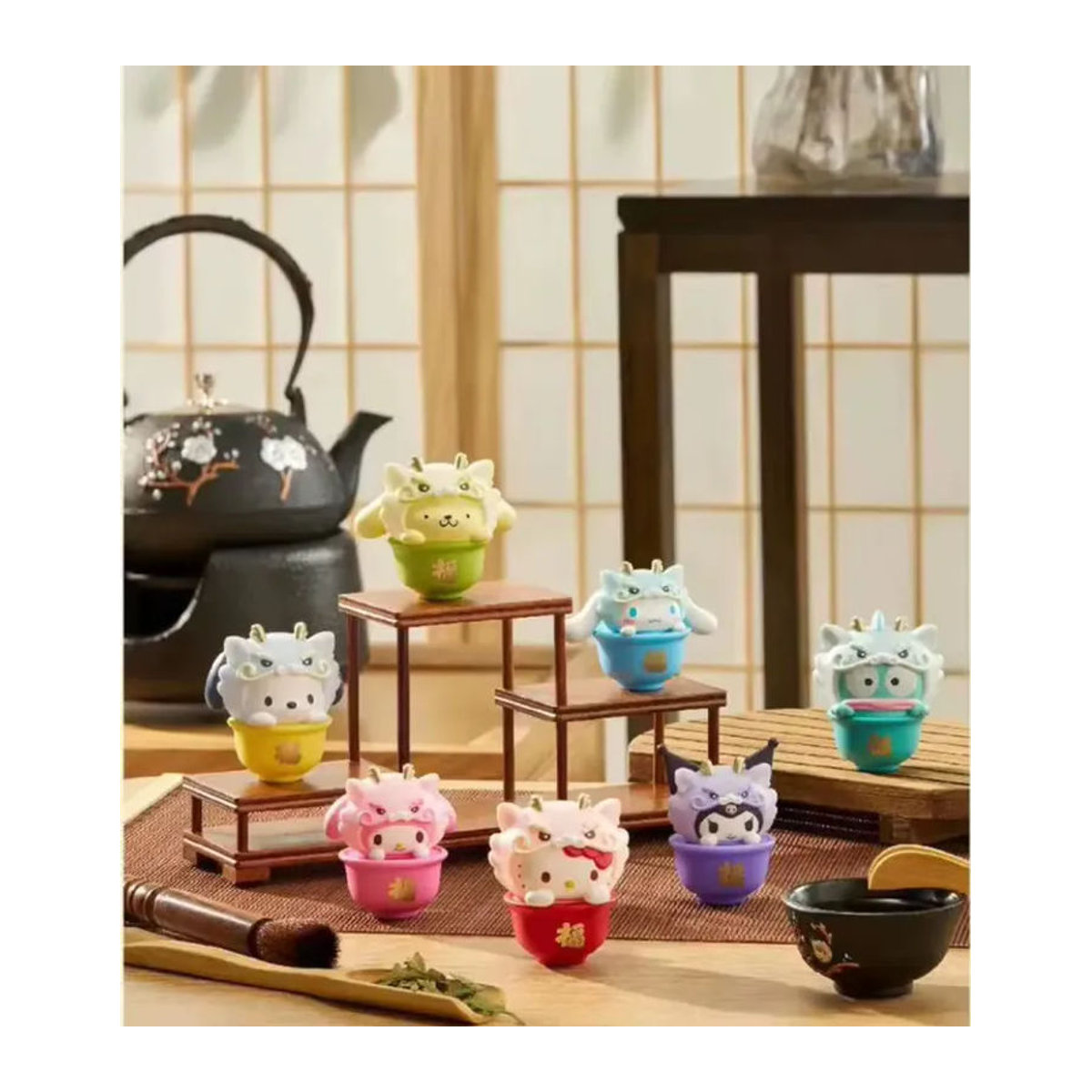 Meiletipa Cha Dog Kt Cat Zhaofu Dragon Brocade Serie Blindbox-Puppe als handgefertigtes Desktop-Ornament in Mehrfarbig - Bild 3