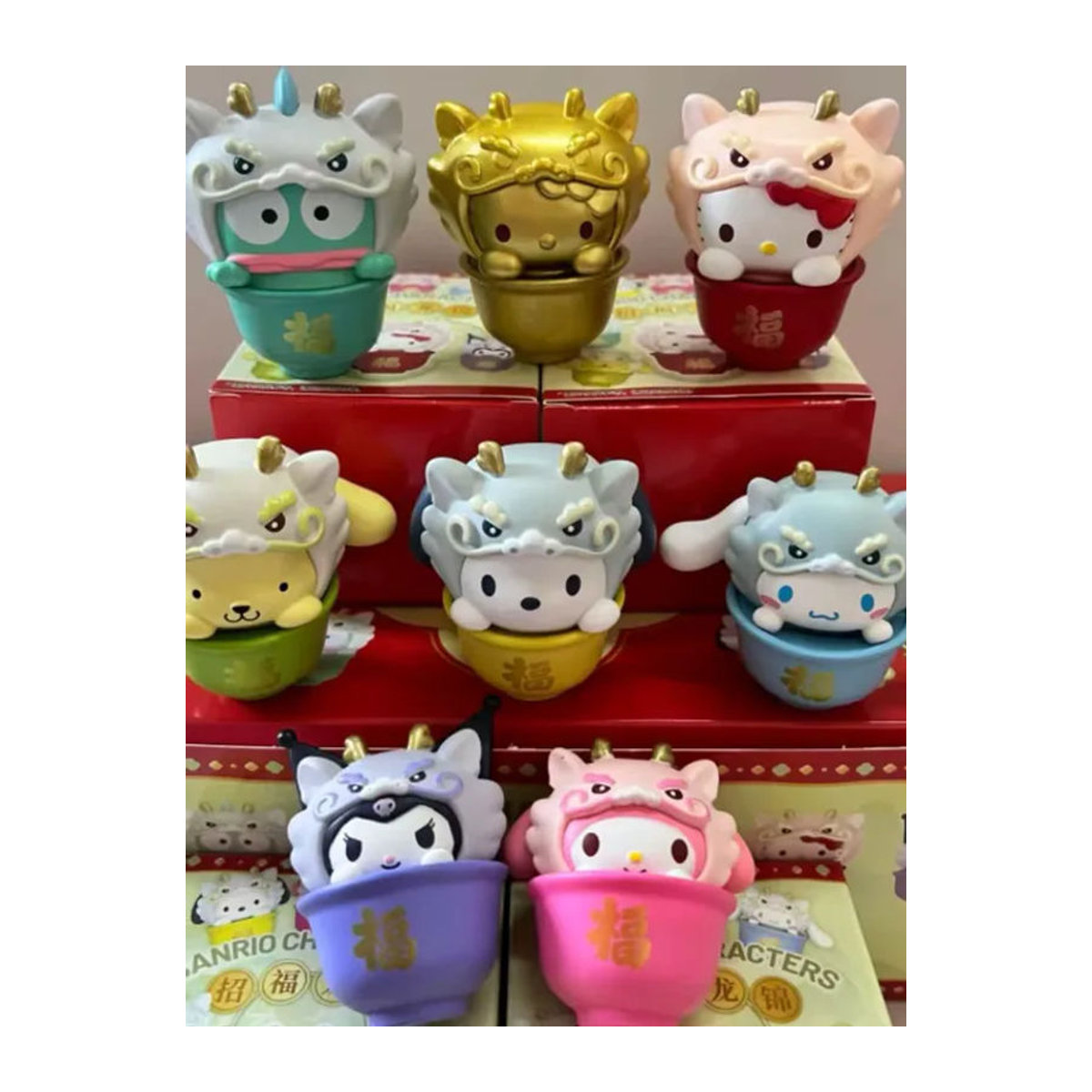 Meiletipa Cha Dog Kt Cat Zhaofu Dragon Brocade Serie Blindbox-Puppe als handgefertigtes Desktop-Ornament in Mehrfarbig - Bild 4