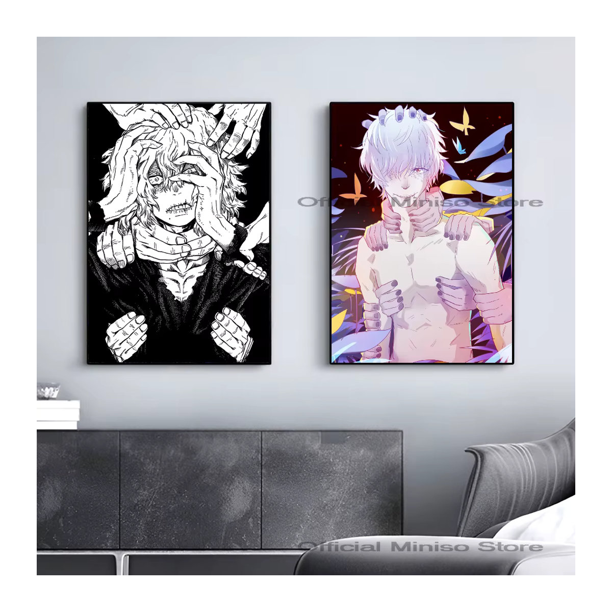 Mein Held Academia Tomura Shigaraki Anime Poster, selbstklebender wasserfester Papier Aufkleber zur Wanddekoration, mehrfarbig - Bild 2