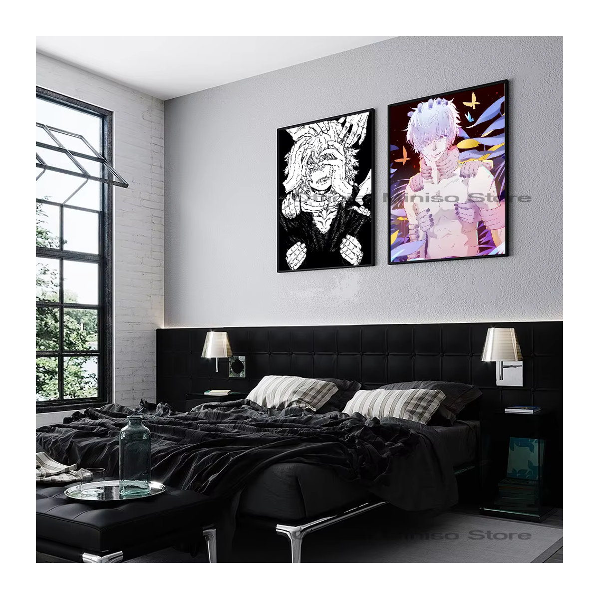 Mein Held Academia Tomura Shigaraki Anime Poster, selbstklebender wasserfester Papier Aufkleber zur Wanddekoration, mehrfarbig - Bild 3