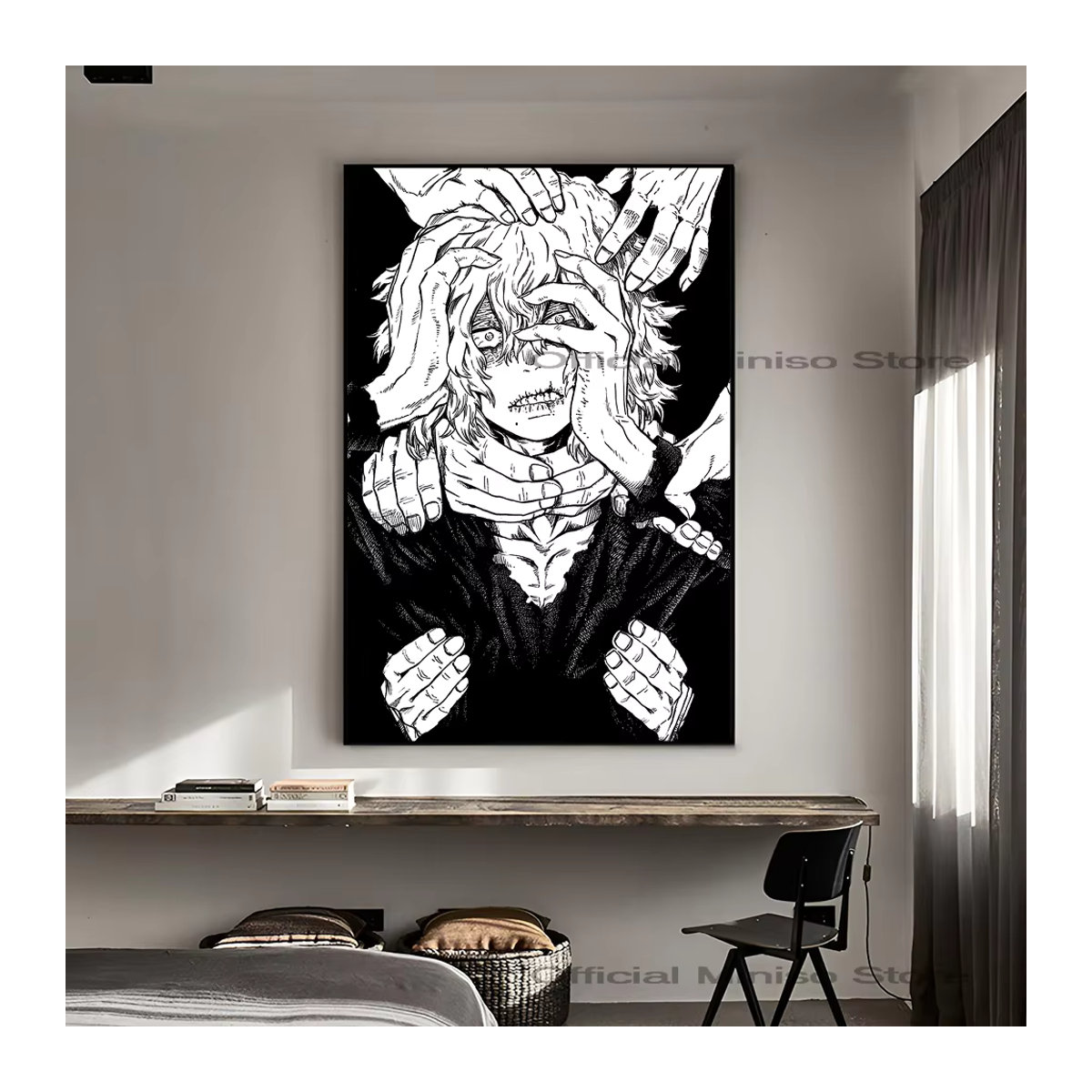 Mein Held Academia Tomura Shigaraki Anime Poster, selbstklebender wasserfester Papier Aufkleber zur Wanddekoration, mehrfarbig - Bild 6