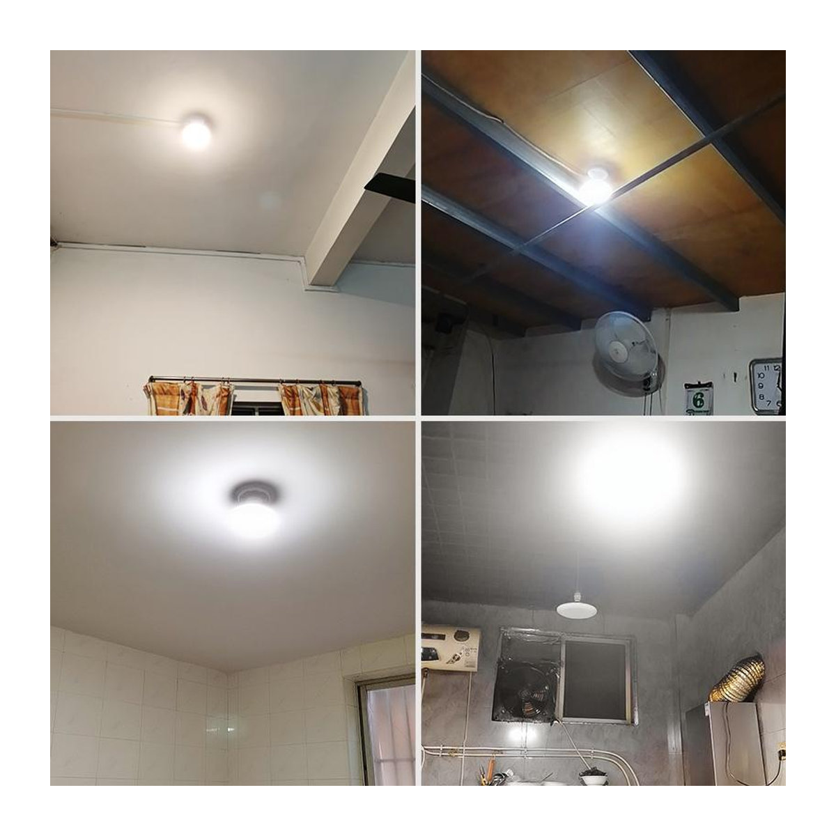 Meiteai-Home E27 UFO LED-Lampe, Kaltweiß, 4W, Aluminium und Kunststoff, Minimalistisches Design - Bild 5