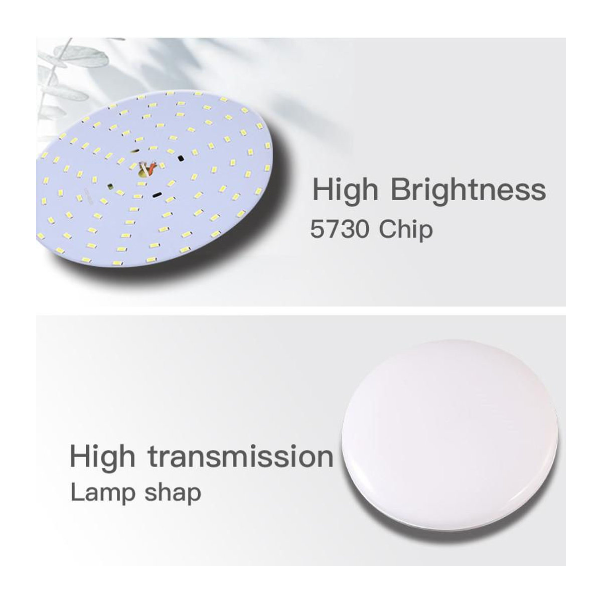 Meiteai-Home LED UFO Deckenleuchte E27 Kaltweiß 100W aus Aluminium und Kunststoff - Bild 1