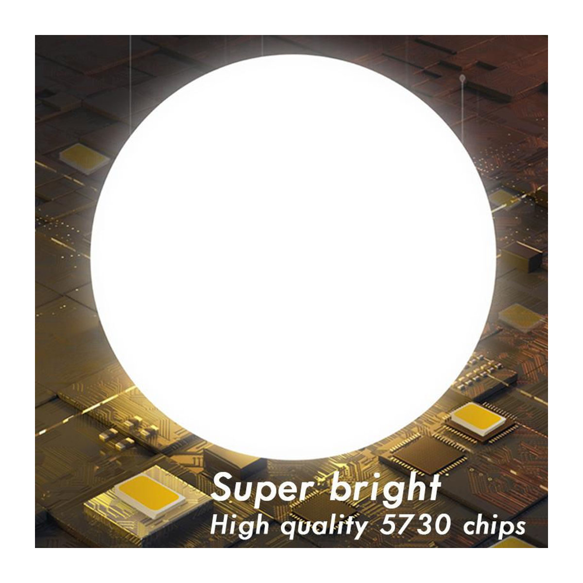 Meiteai-Home LED UFO-Lampe E27 Kaltweiß, energiesparende Deckenleuchte aus Aluminium und Kunststoff im minimalistischen Design, 20W - Bild 4