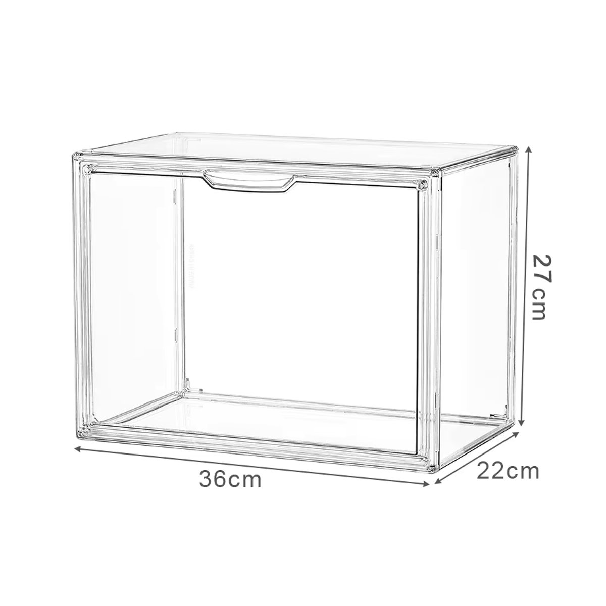 Meltset Acryl Display Box Transparent für Handtaschen und Figuren als Staubgeschützte Vitrine zur Wohnzimmer Dekoration - Bild 4