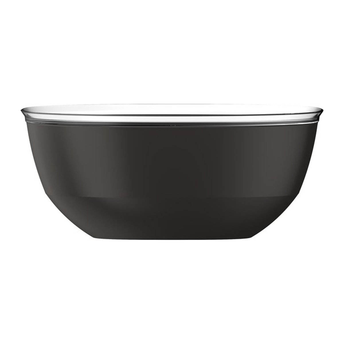 MEPAL Schale SILUETA in Schwarz aus Kunststoff, rund und minimalistisch, Durchmesser: 30,1 cm, Höhe: 12,7 cm - Bild 1