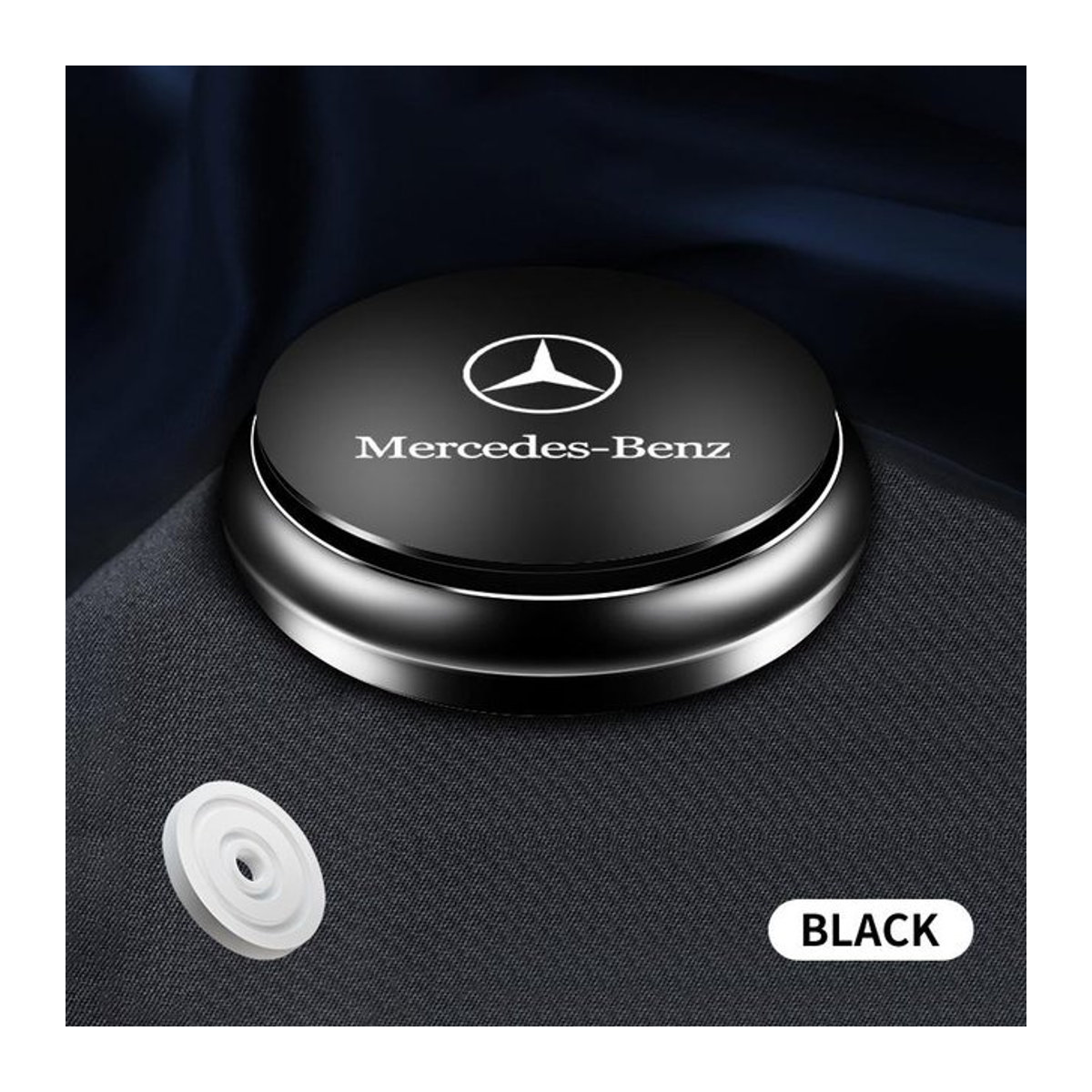 Mercedes-Benz Auto Lufterfrischer und Luftreiniger aus Metall in Schwarz - Bild 1