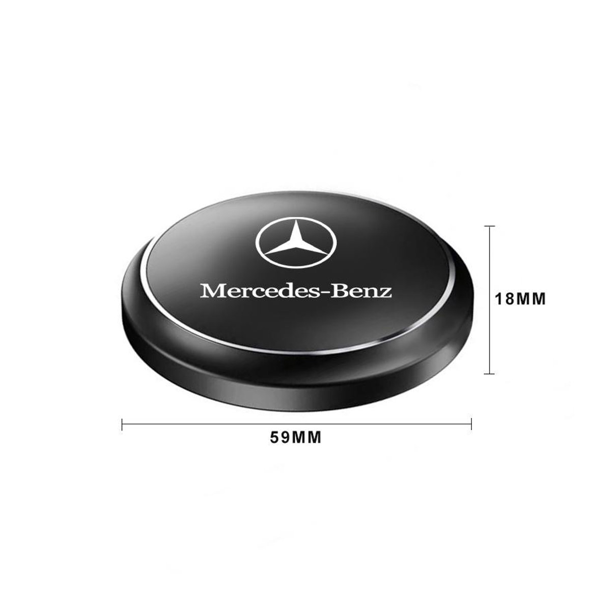 Mercedes-Benz Auto Lufterfrischer und Luftreiniger aus Metall in Schwarz - Bild 9