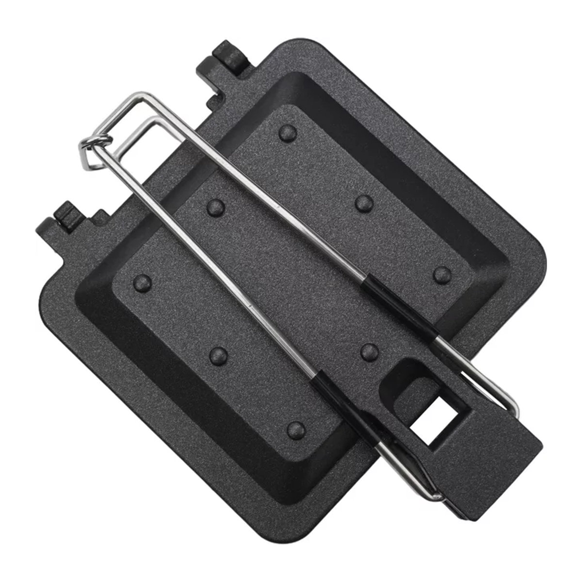 MEROCA Tragbarer Falt-Sandwichgrill für Camping und Picknick, B/H/T: 33 x 14 x 4,5 cm - Bild 1