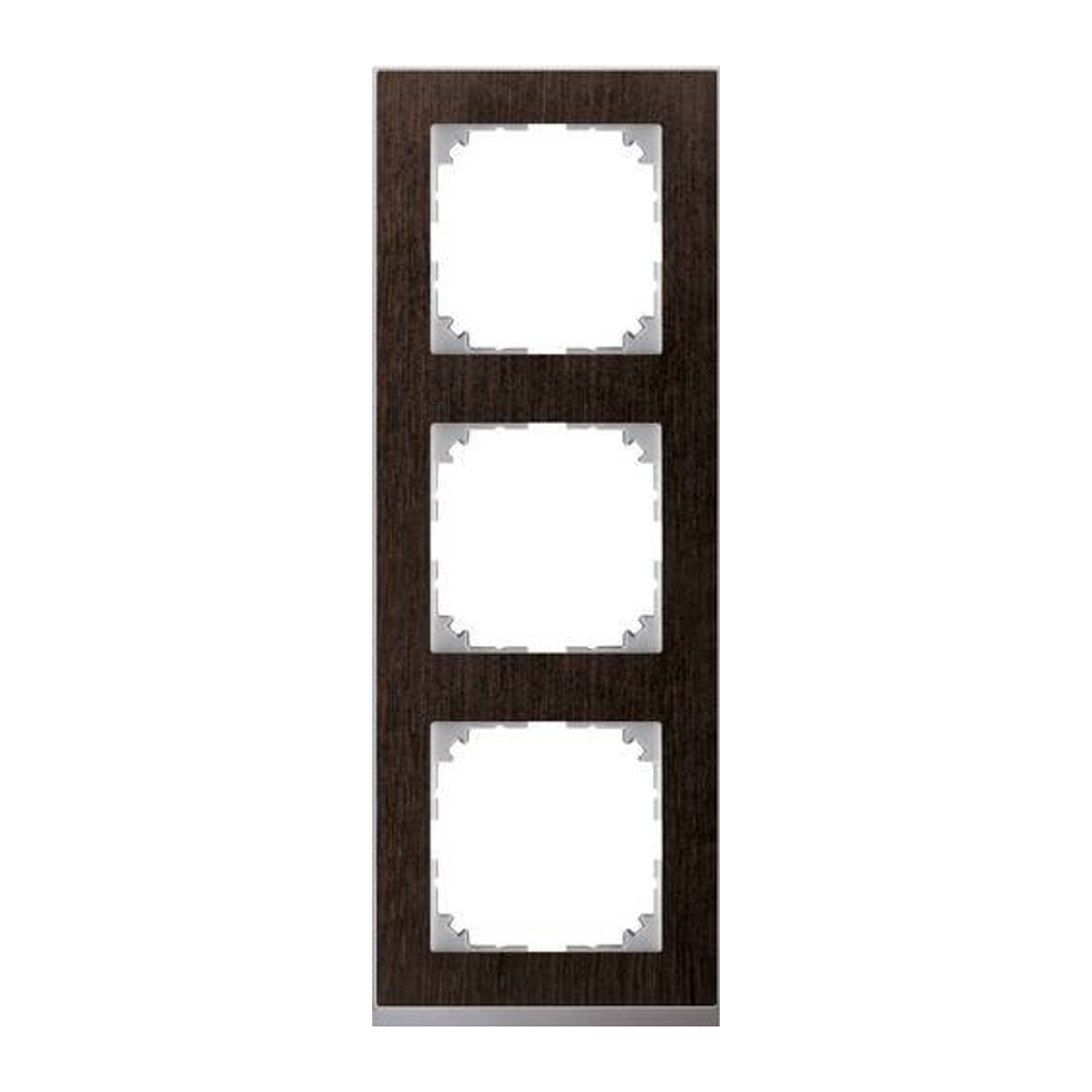 Merten M-pure Decor Rahmen 3fach in Wenge und Aluminium MEG4030-3671 - Bild 1