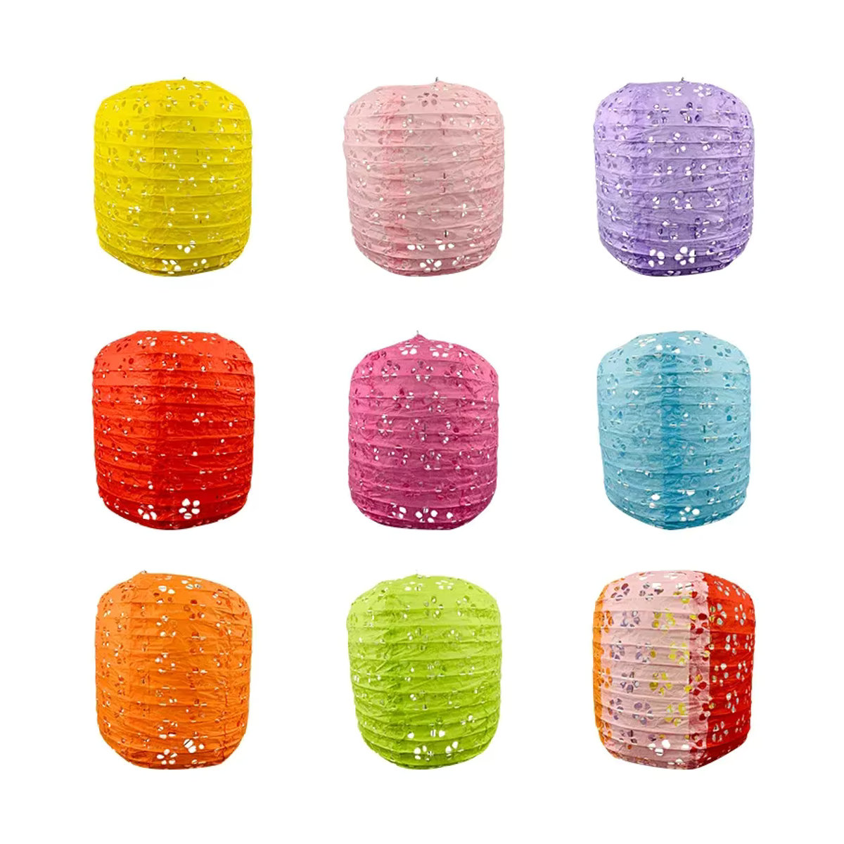 Merylover Oval-Papierlaterne im orientalischen Design für Hochzeit und Weihnachten, mehrfarbig, hängend - Bild 4