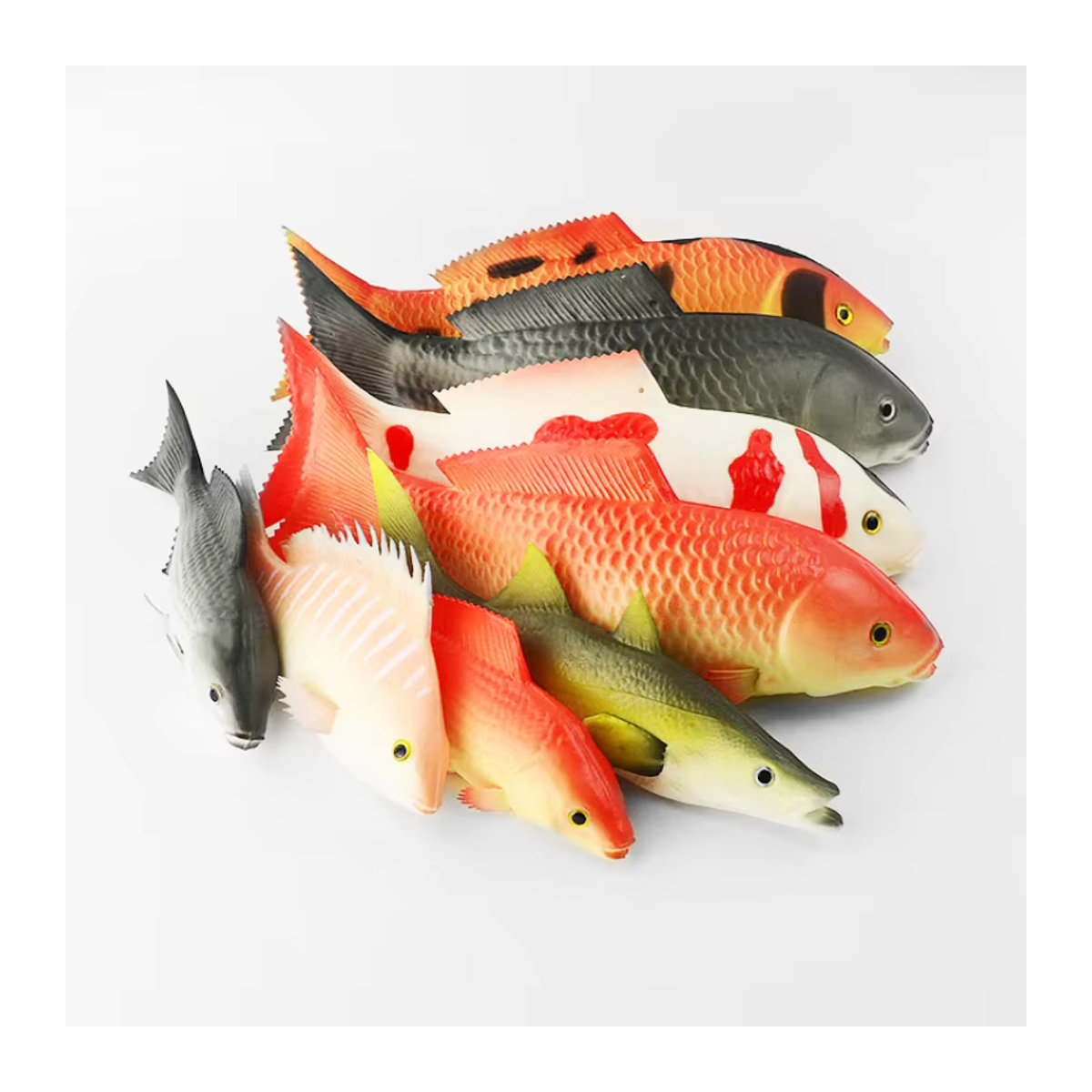 Merylover Simulations-Fischmodell Roter Karpfen aus Kunststoff in Rot und Mehrfarbig als Dekoration für Aquarium oder Fotografie - Bild 2