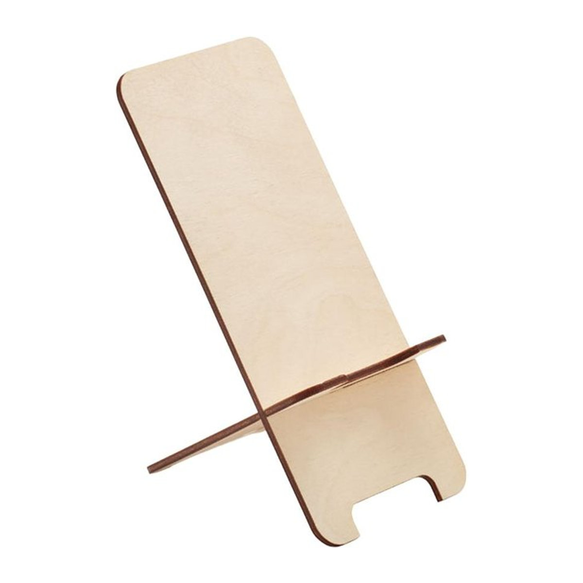 MidOcean Grouw Stand Samen Handyhalter aus Birkenholz in Braun - Bild 1