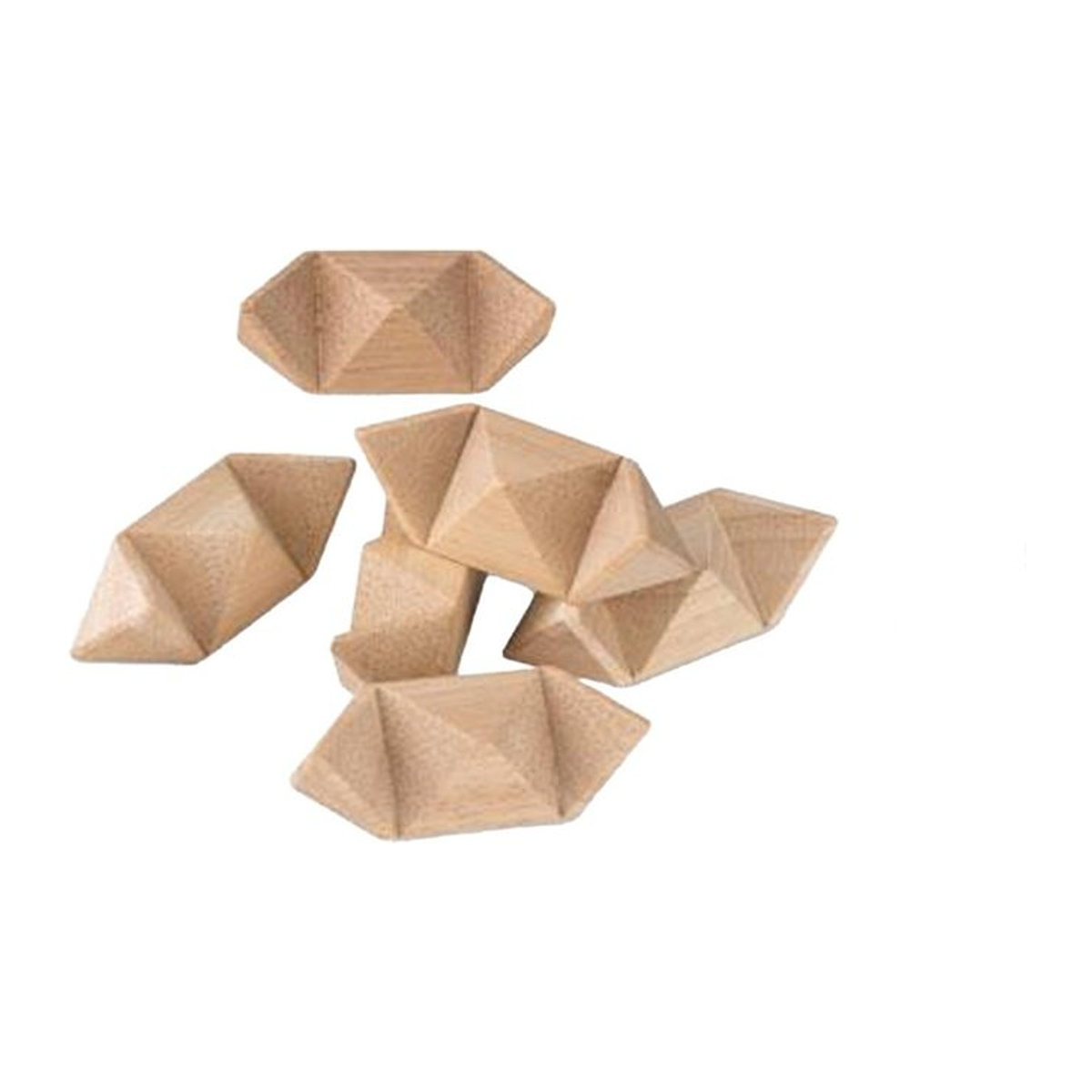 MidOcean Starnats Holzstern-Puzzle in Braun - Bild 1