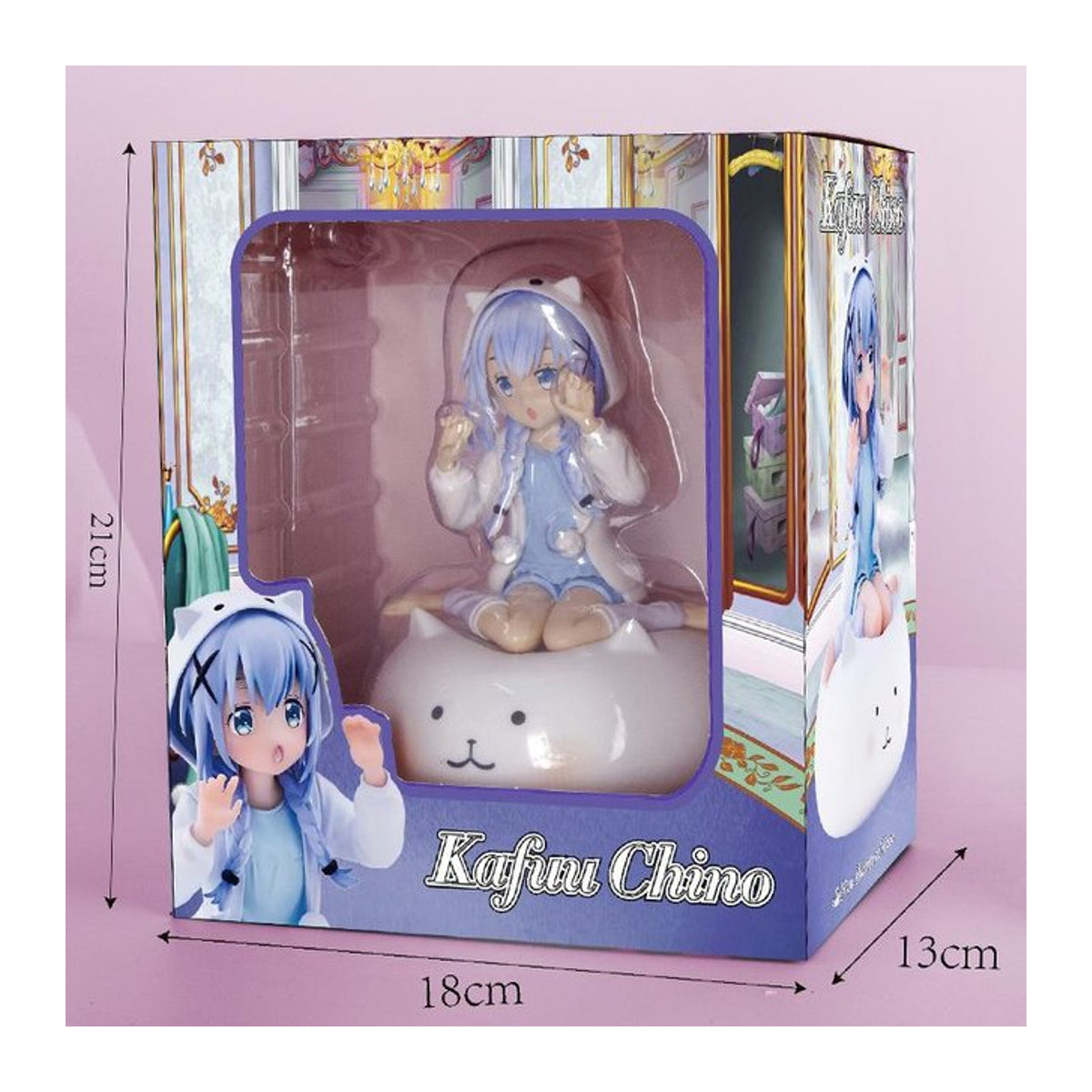 MIFEN Anime Figur Is the Order a Rabbit Kafuu Chino und Cocoa in Pyjama, Sitzende Actionfigur, Multicolor, Höhe: 21 cm - Bild 1