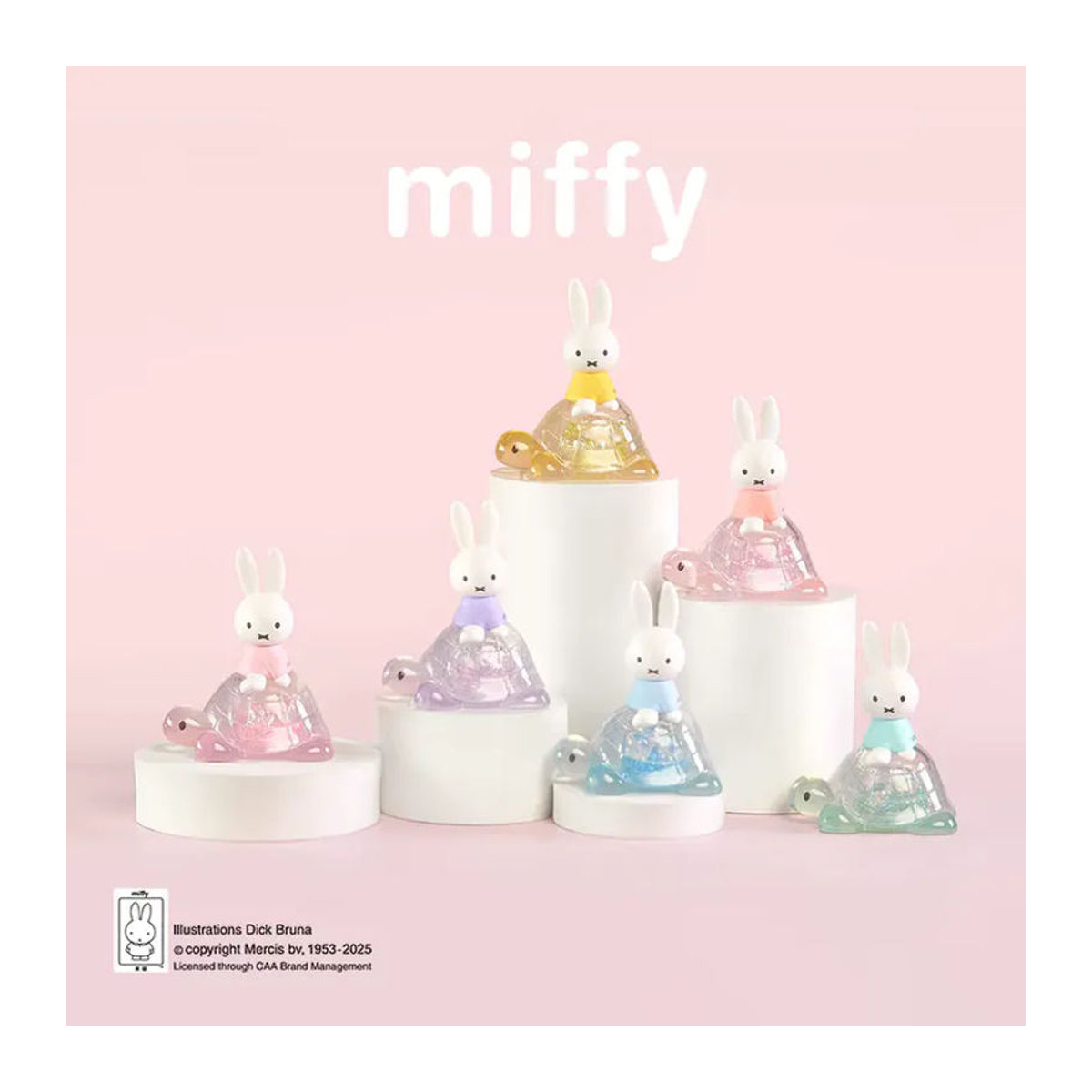 Miffy Schildkröten- und Hasen-Serie Actionfiguren als weiße Dekoration aus Kunstharz für Sammler - Bild 2