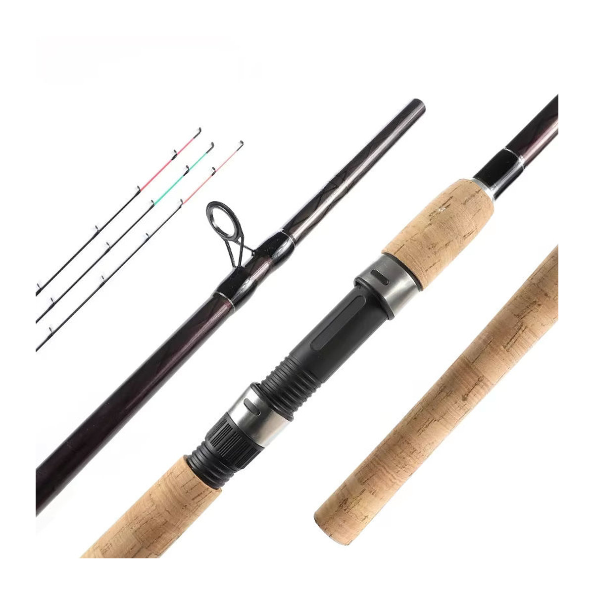 Mifine Fusion Feeder Rod Angelrute mit 3 Spitzen, Schwarz, Wurfgewicht 60-120g - Bild 5
