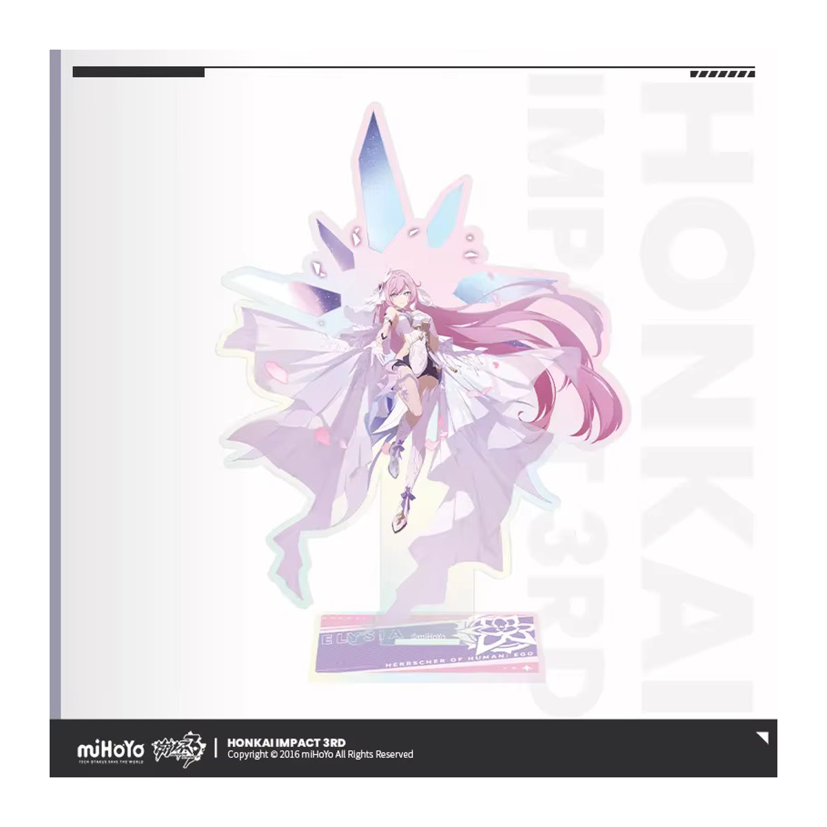 miHoYo Honkai Impact 3rd Elysia Acryl Stand Ornament in Rosa - Bild 1