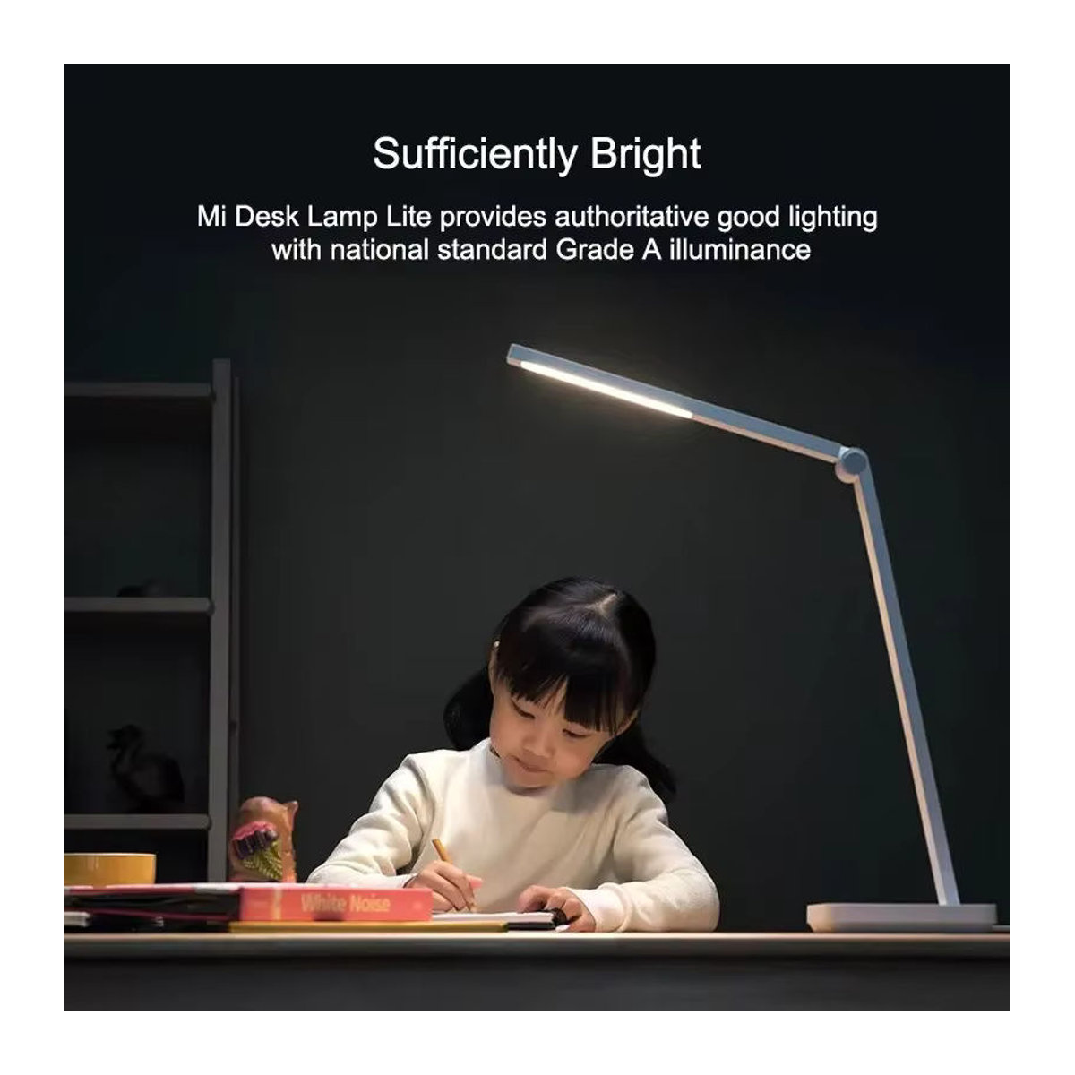 MIJIA Tischlampe Lite LED Schreibtischlampe faltbar mit Augenschutz, Weiß, 500 Lumen, 4000K Neutralweiß - Bild 2