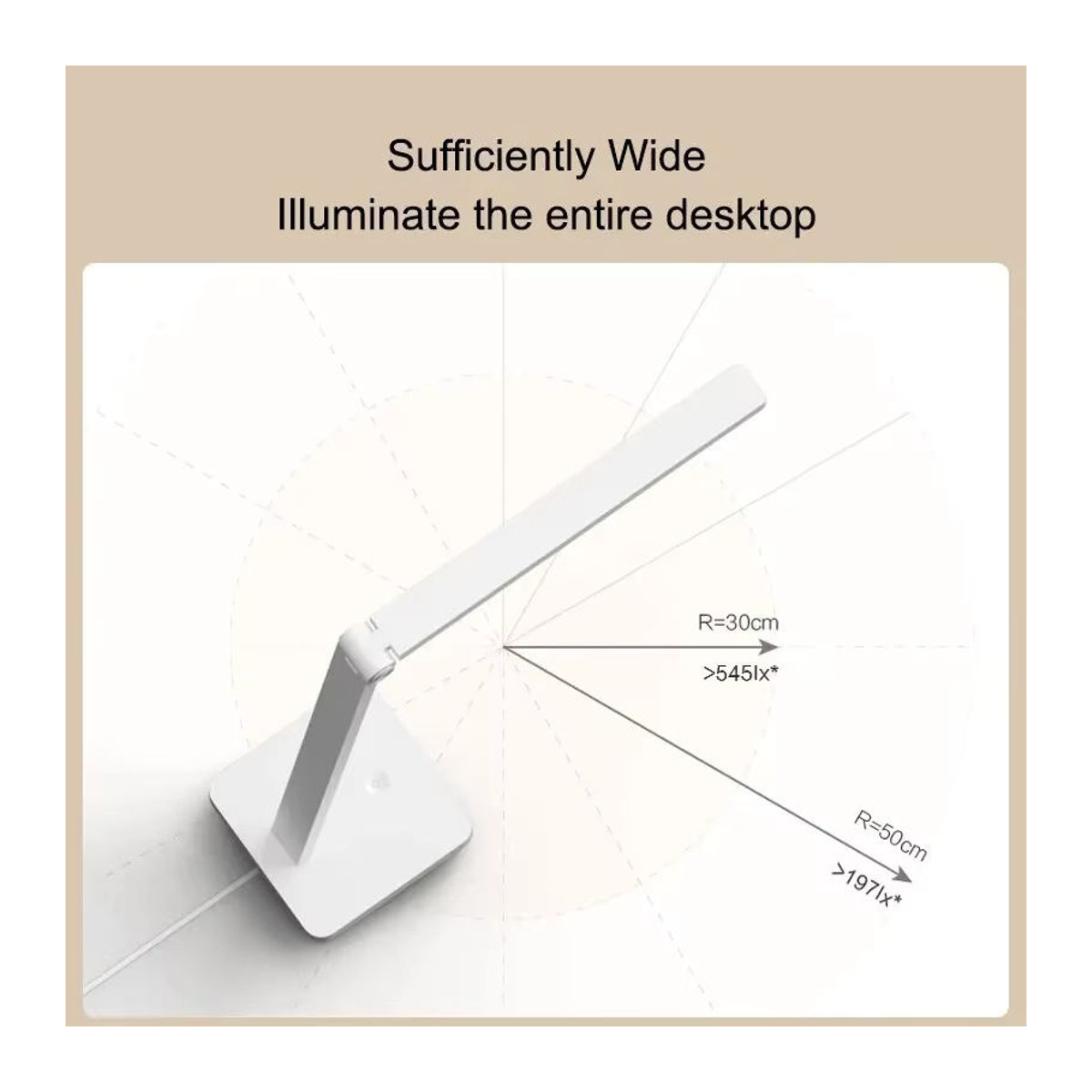 MIJIA Tischlampe Lite LED Schreibtischlampe faltbar mit Augenschutz, Weiß, 500 Lumen, 4000K Neutralweiß - Bild 3