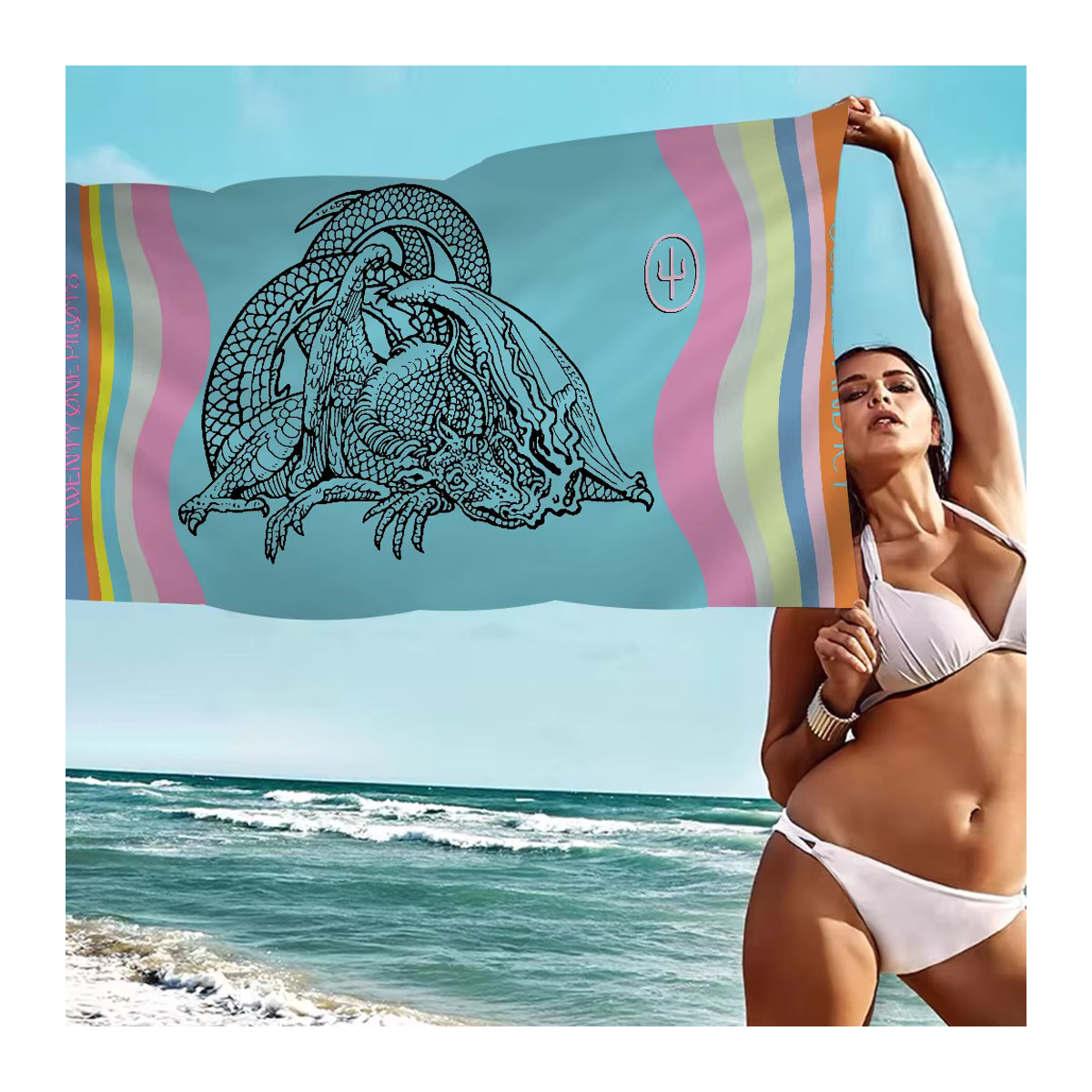Mikrofaser Strandtuch schnelltrocknend für Dusche, Sauna und Fitness - Bild 5