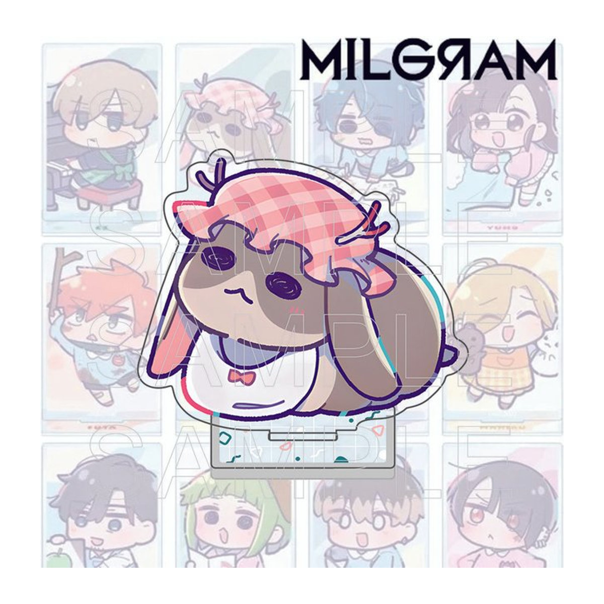 MILGRAM Acryl-Ständer und Schlüsselanhänger Esora Mikoto Kindergarten Version Anime Figur zur Schreibtischdekoration Höhe: 10 cm - Bild 1