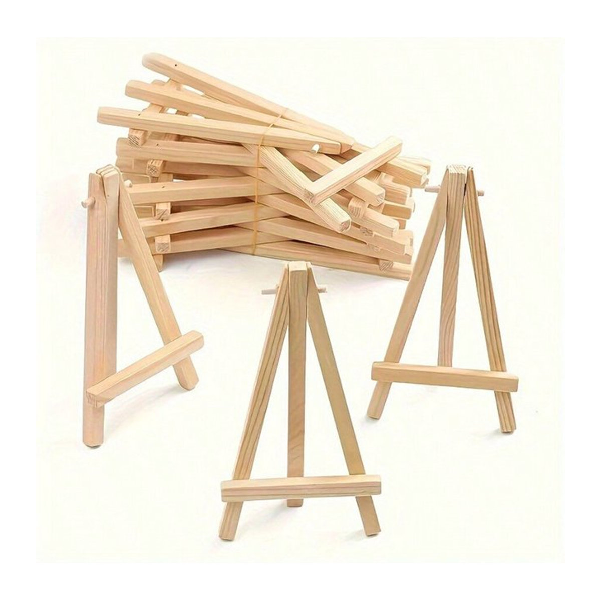 Mini-Künstler-Staffelei aus Holz von XD-TOPQC, faltbarer Tischständer mit verstellbarem Halter für Gemälde und Hochzeitskarten - Bild 1