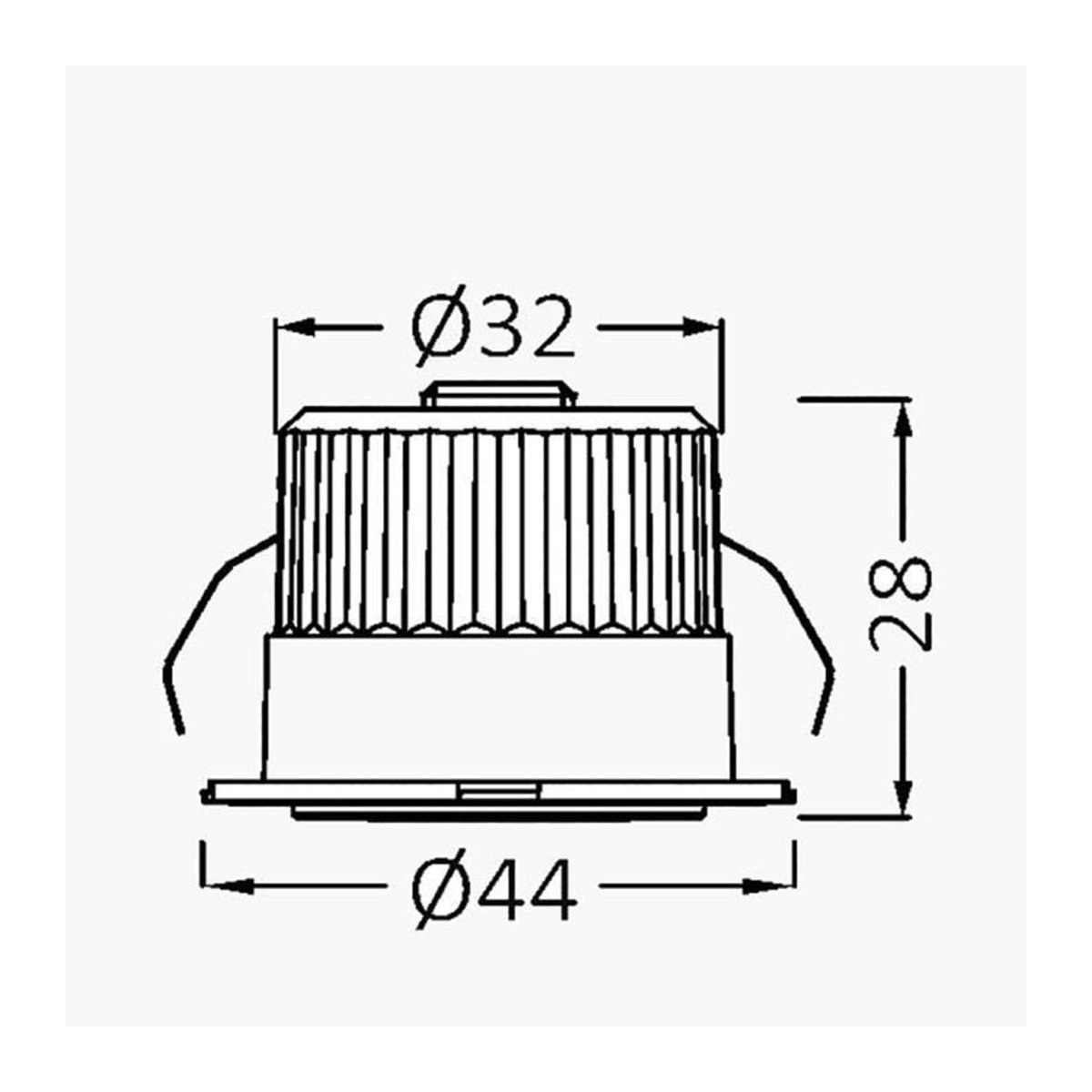 Mini LED Einbaustrahler rund mit 3 Farben, 3W, 6500K Kaltweiß, IP54, Weiß/Schwarz/Silber - Bild 3