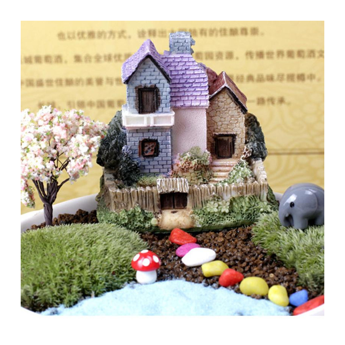 Miniatur Haus aus Harz für die Garten Dekoration und Micro Landschaft von LY Home&Kitchen - Bild 1