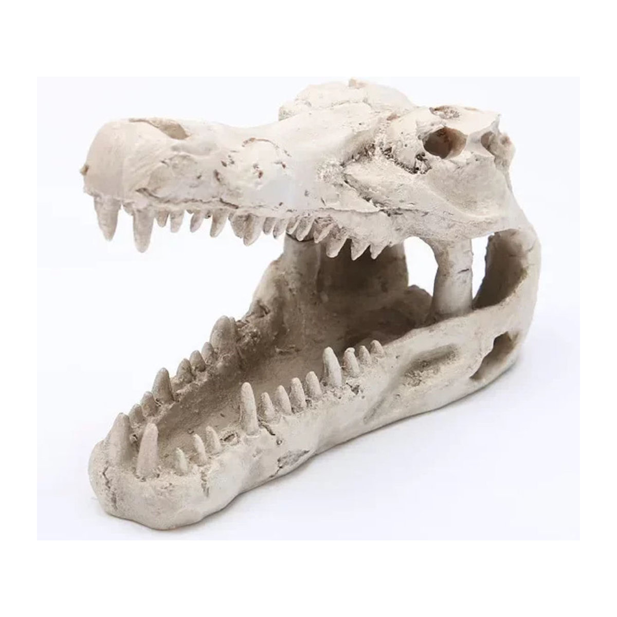 MINIDEAL Aquarium Dekoration Schädel aus Kunstharz in Beige als Halloween Unterwasser Ornament - Bild 1