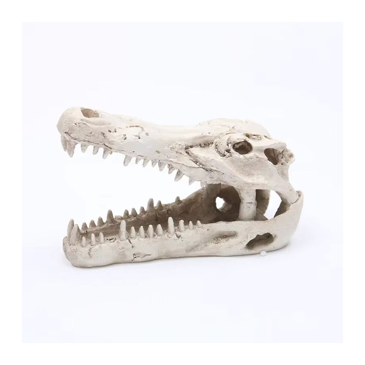 MINIDEAL Aquarium Dekoration Schädel aus Kunstharz in Beige als Halloween Unterwasser Ornament - Bild 2