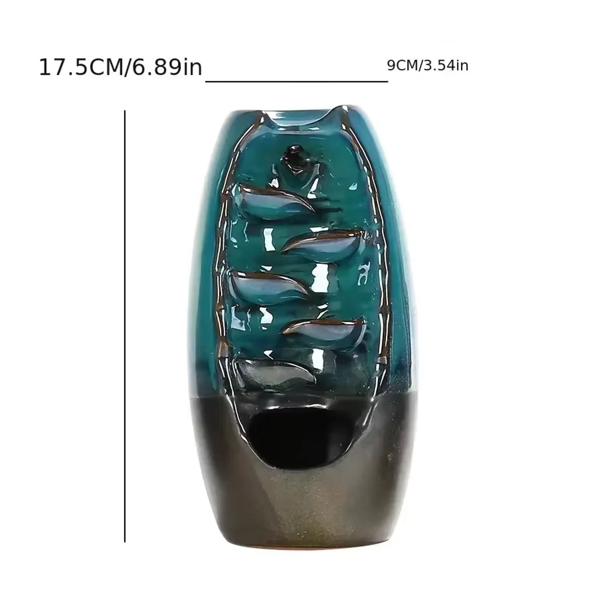 MINIDEAL Keramik Rückfluss Weihrauchbrenner in mehrfarbigem orientalischem Design - Bild 3
