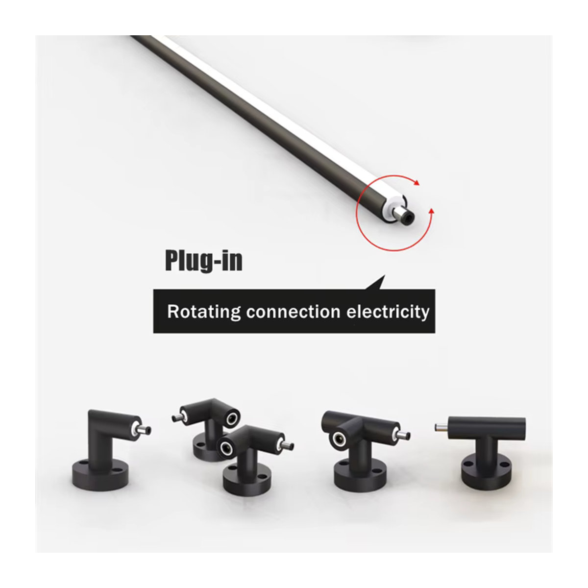 Minimalistische Khelse Linear LED Wandlampe in Schwarz als dekorative Lichtleiste für dein Wohnzimmer - Bild 2