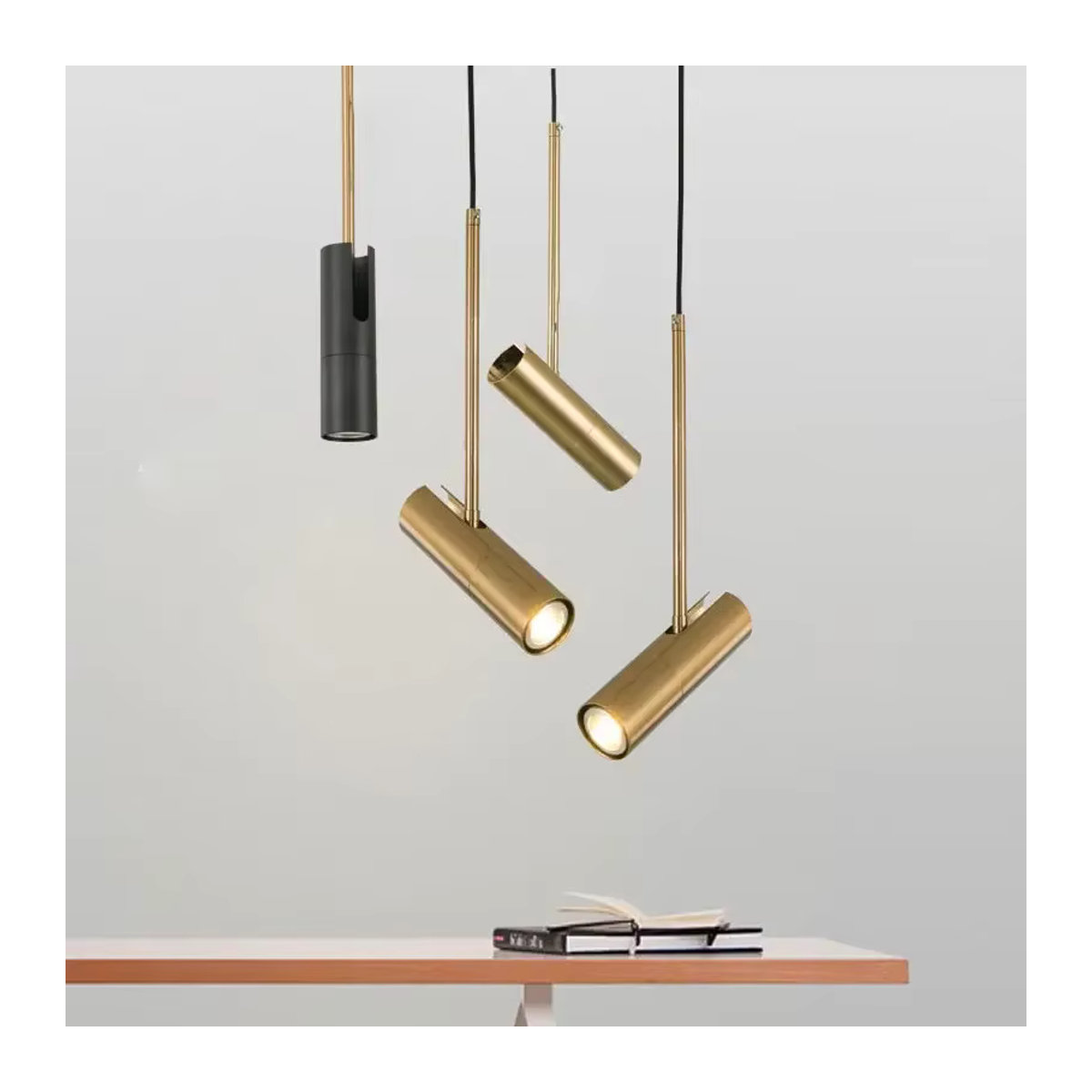 Minimalistische LED Pendelleuchte aus Metall von ZSHLZC für Schlafzimmer, Esszimmer, Küche oder Restaurant - Bild 1