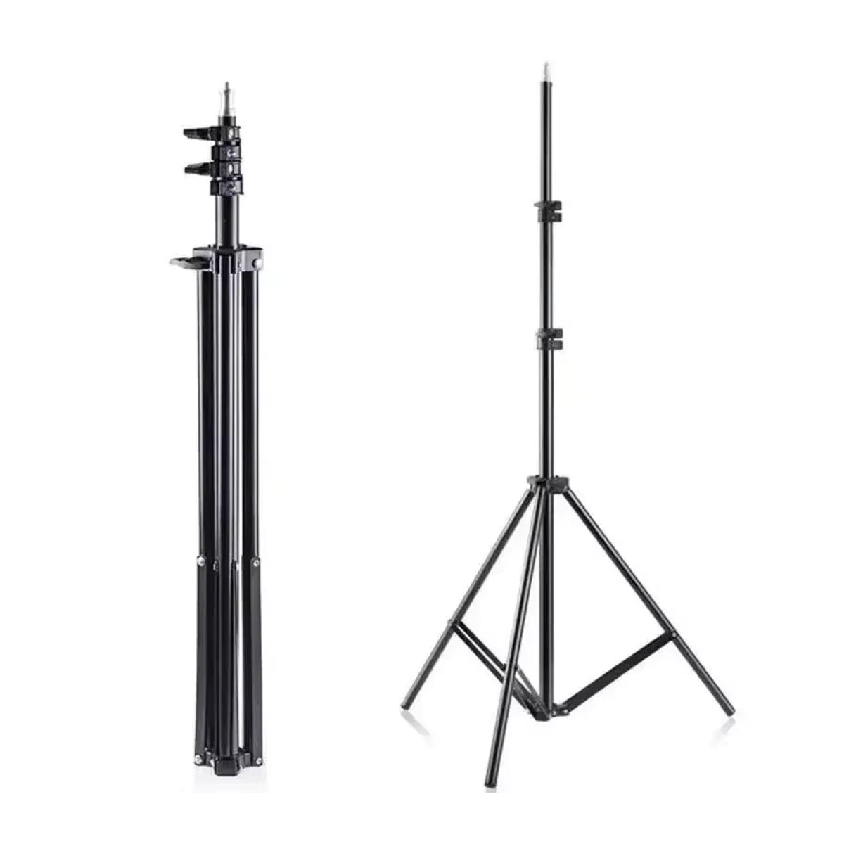 Minimalistisches Metallstativ in Schwarz als universelle Projektorhalterung aus Aluminiumlegierung, höhenverstellbar von 1,1 m bis 2,1 m, für Live-Telefone - Bild 6